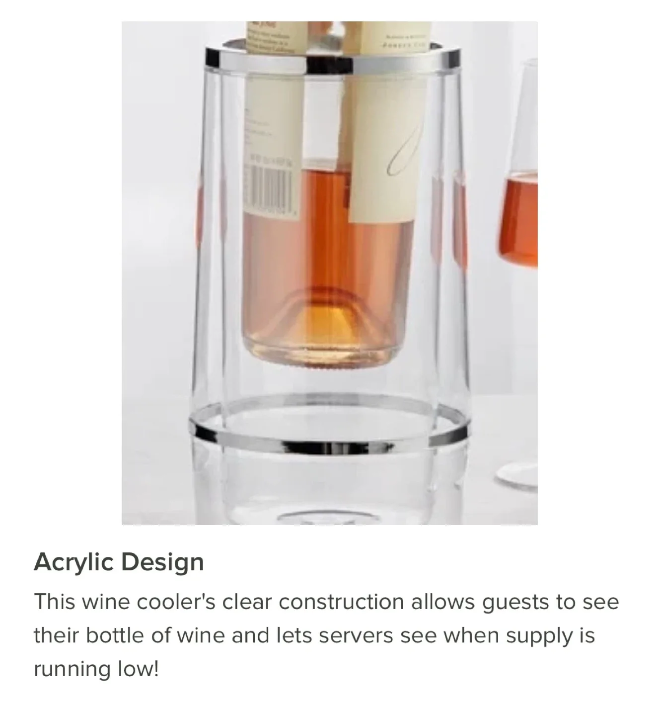 Clear Acrylic Wine Cooler image indicator(4)