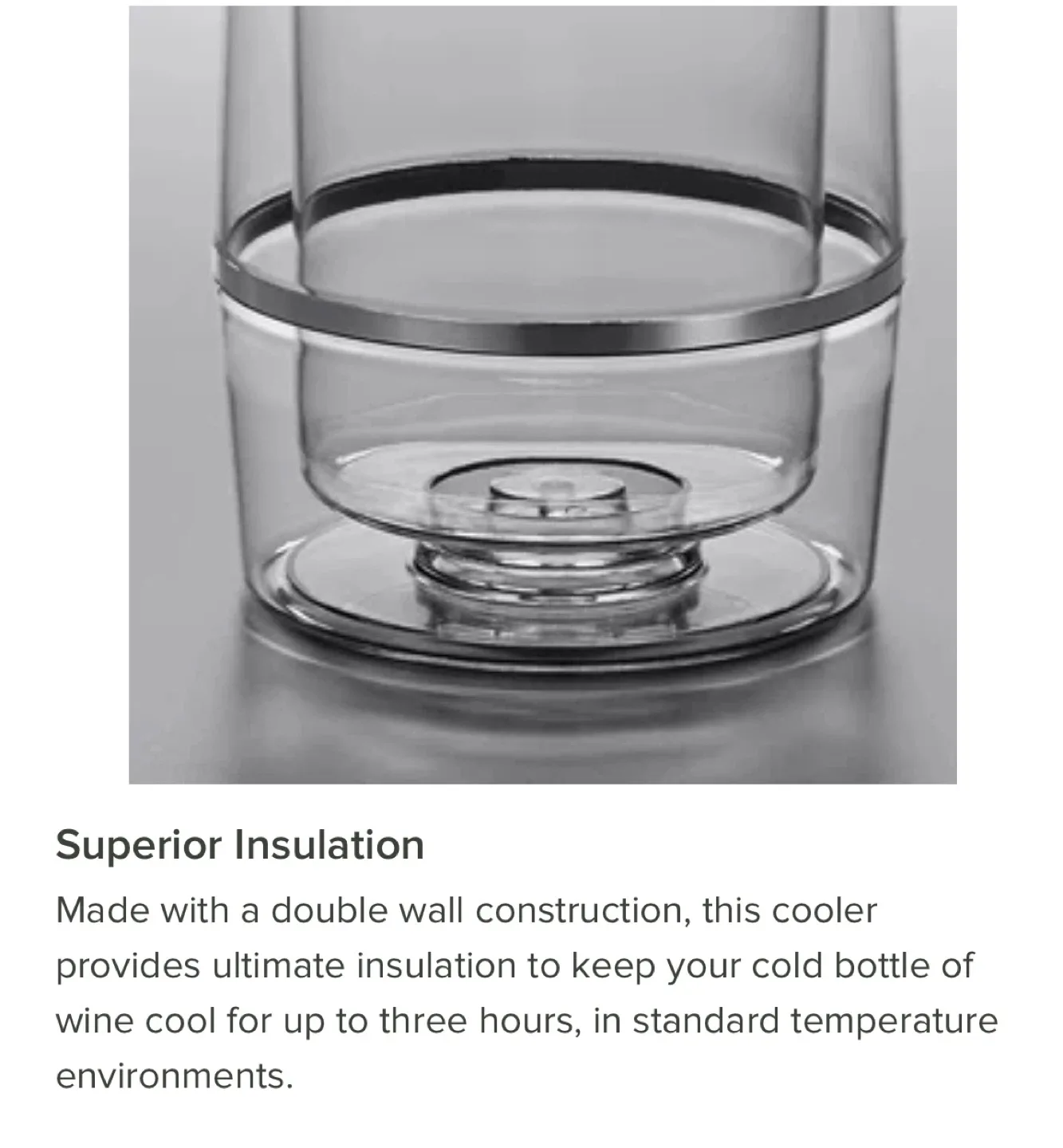 Clear Acrylic Wine Cooler image indicator(3)