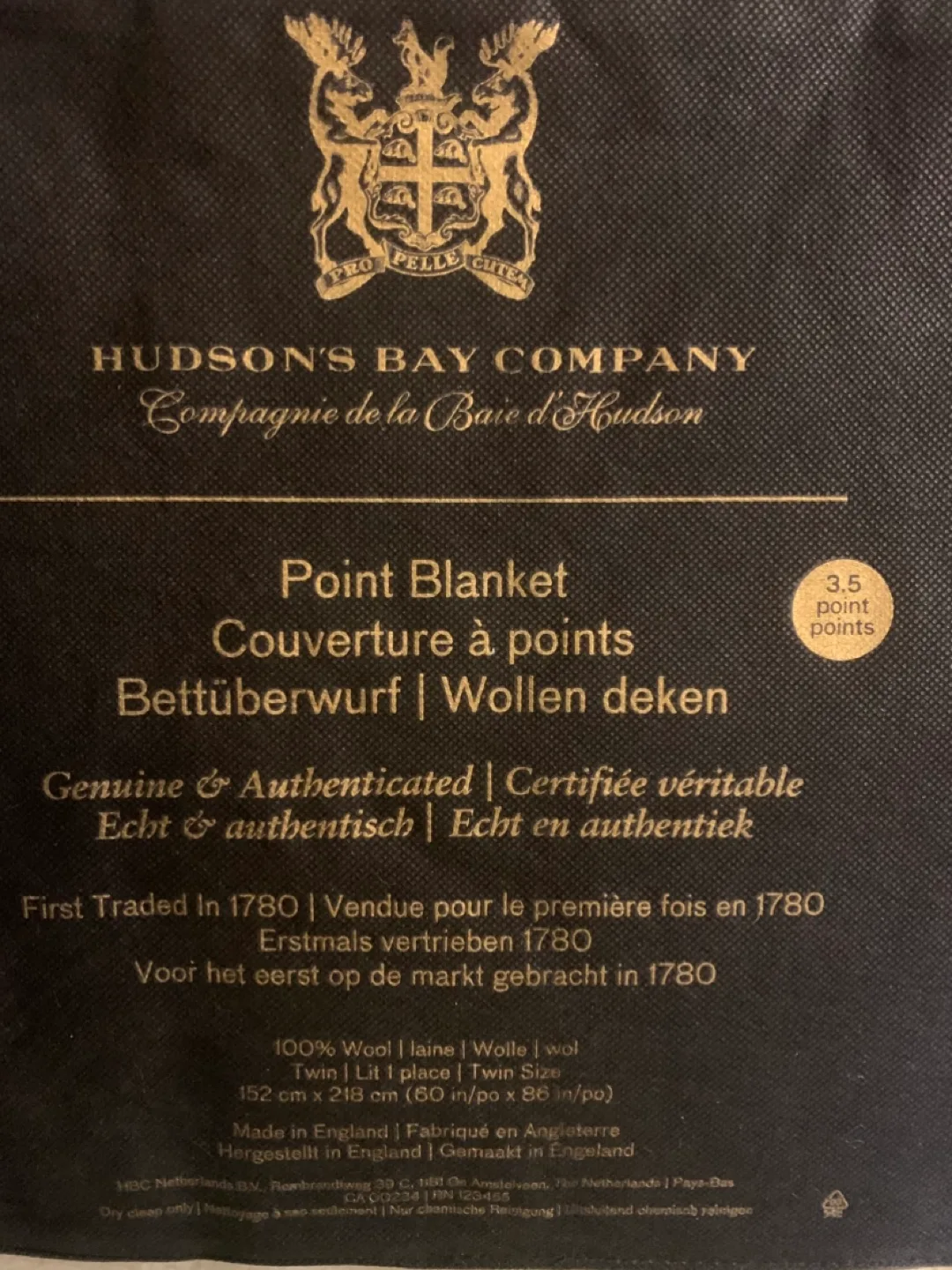 Hudson's Bay Company Point Blanket - Twin Size image indicator(2)