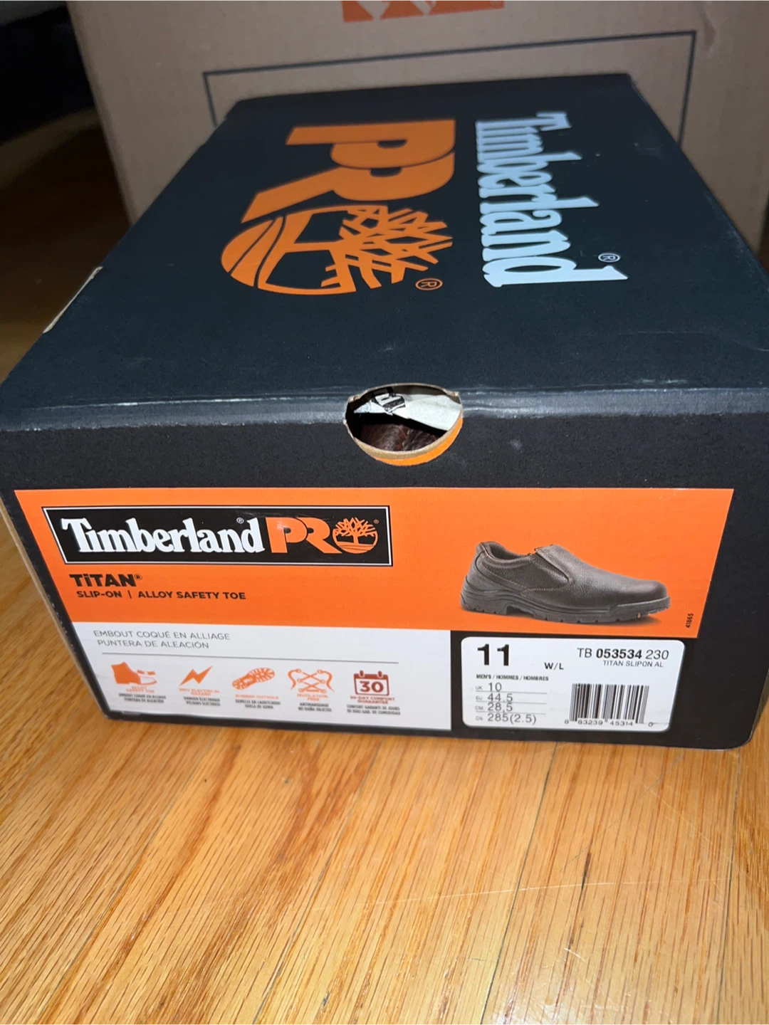 Timberland PRO Titan Alloy Toe Slip-on, Size 11