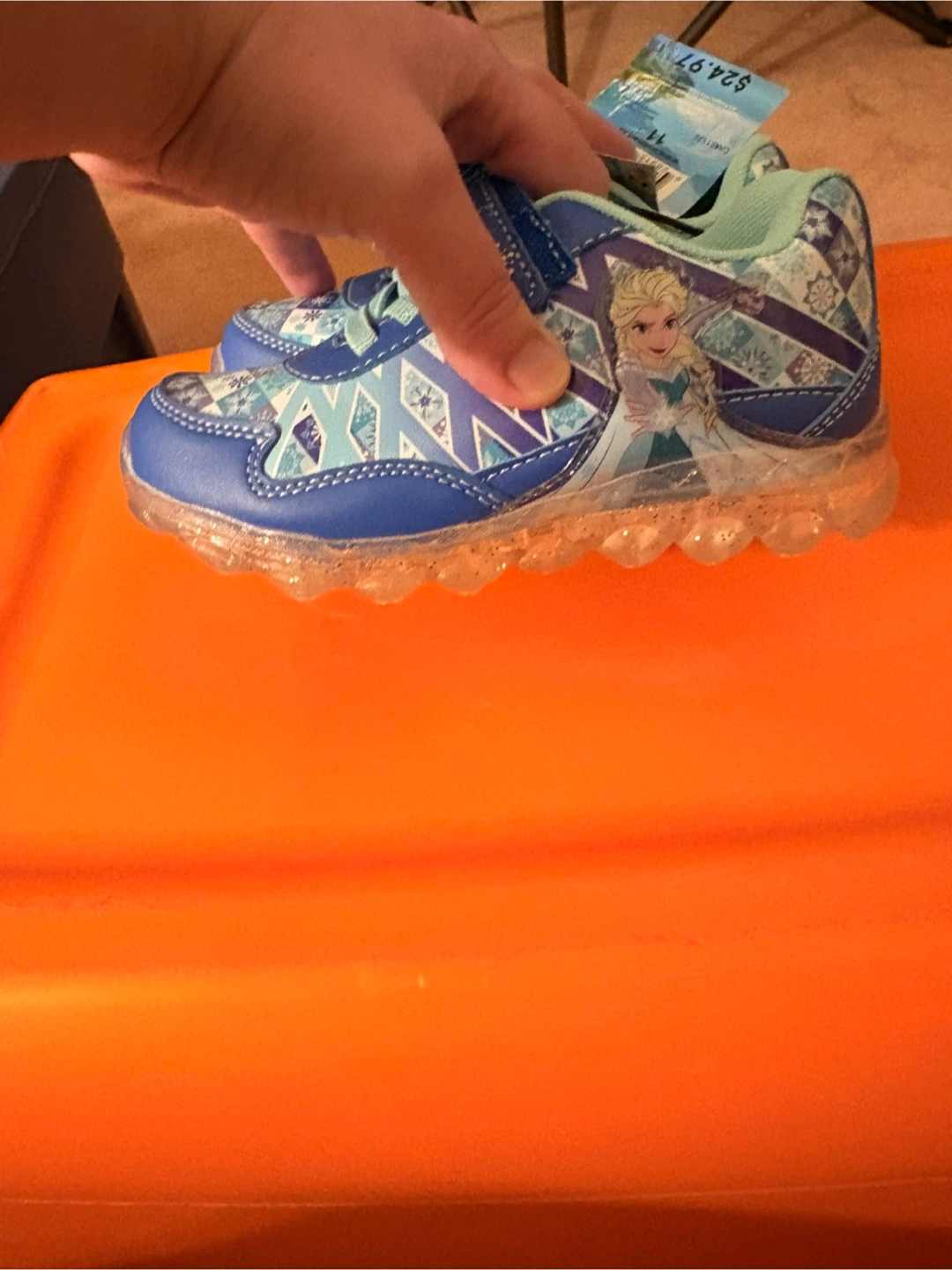 Disney Frozen Girls Light-Up Sneakers - Size 11 - NEW - photo 2