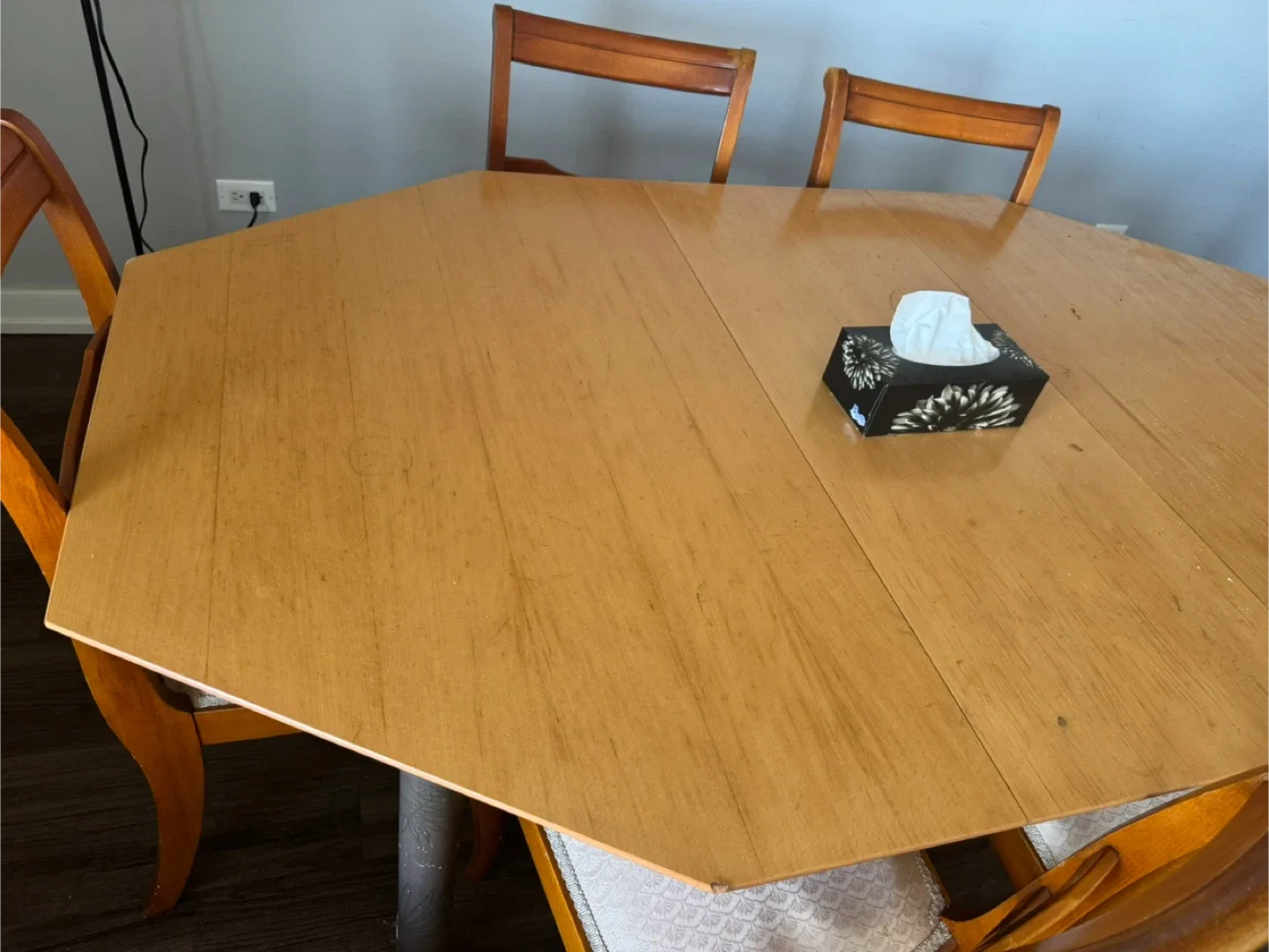 Wooden Dining Table with 6 Chairs image indicator(5)