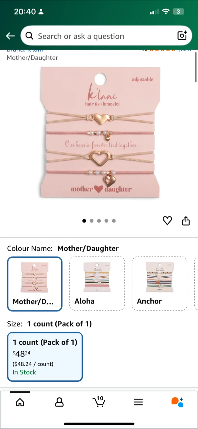 Mother/Daughter Bracelet Set