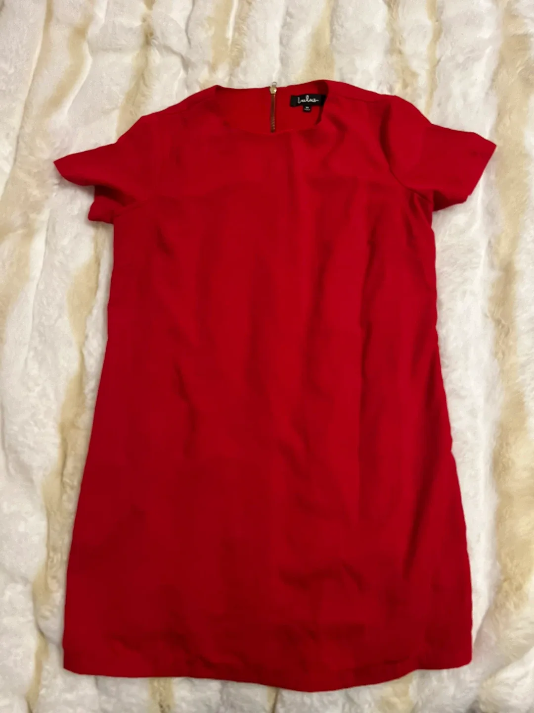 Lulus Shift and Shout Red Shift Dress image indicator(5)