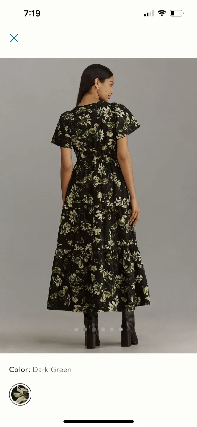 BNWT Anthropologie Somerset Maxi Dress M Petite image indicator(4)