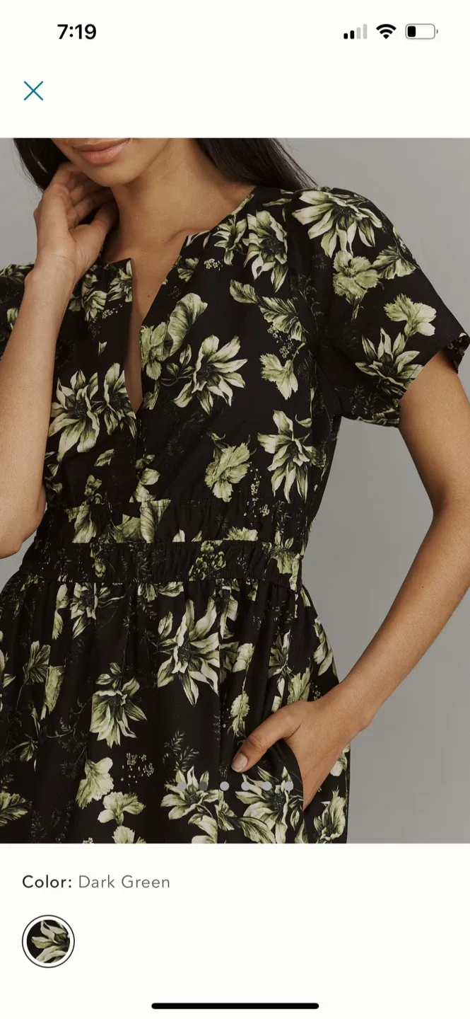 BNWT Anthropologie Somerset Maxi Dress M Petite image indicator(3)