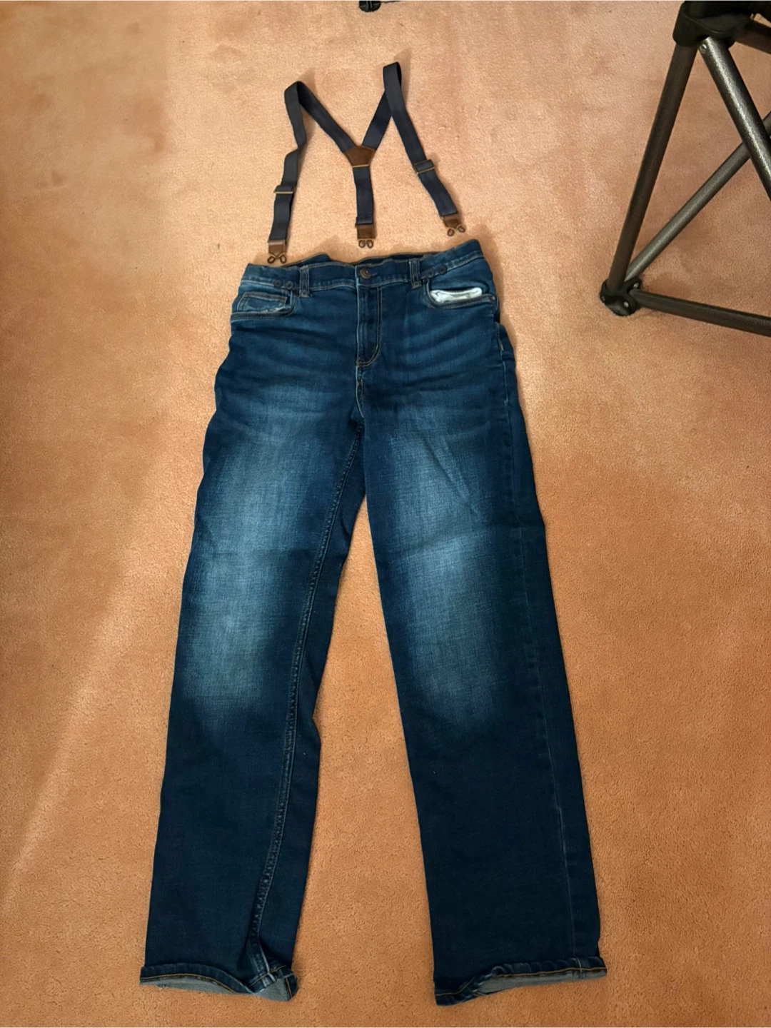 OshKosh B'gosh Jeans with Suspenders - Size 14