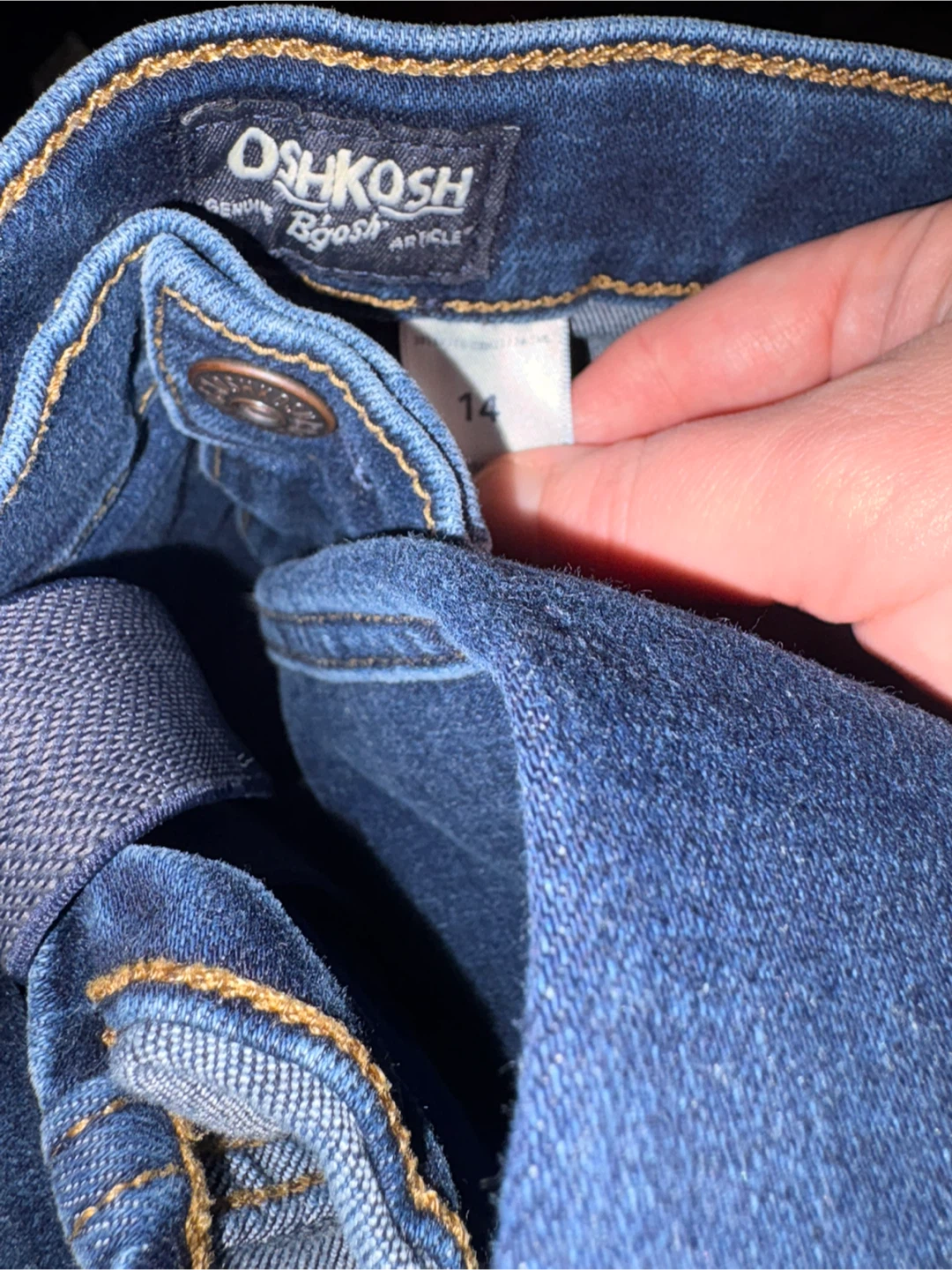 OshKosh B'gosh Jeans with Suspenders - Size 14 - photo 4