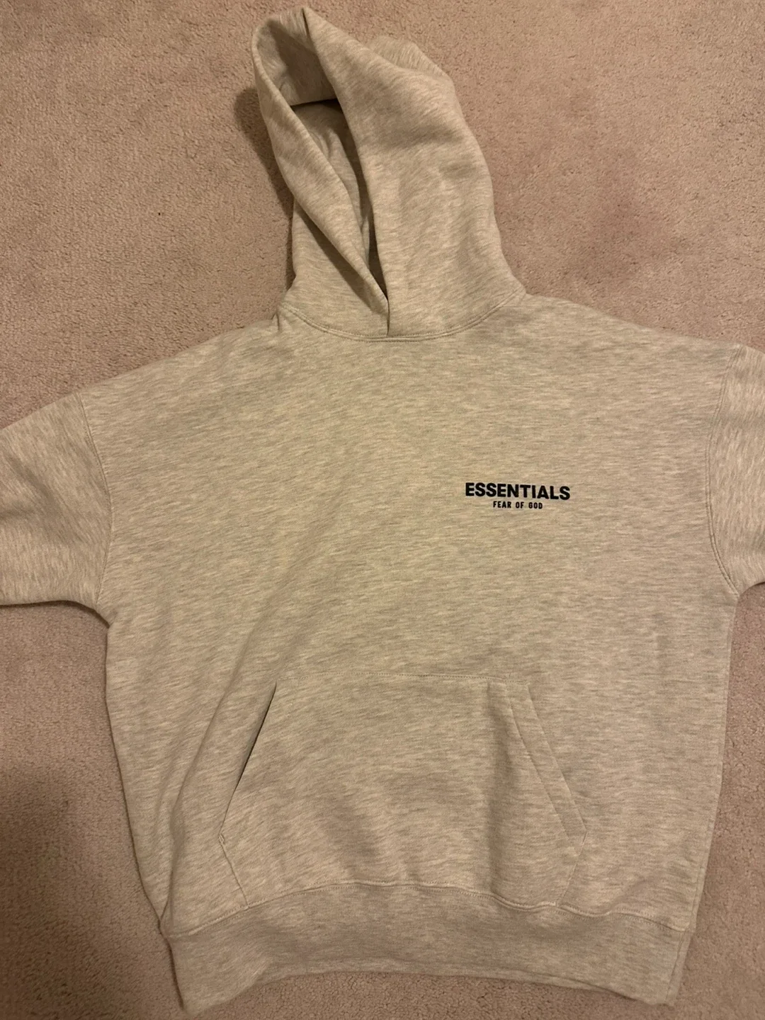 Essentials Fear of God light oatmeal Hoodie image indicator(2)