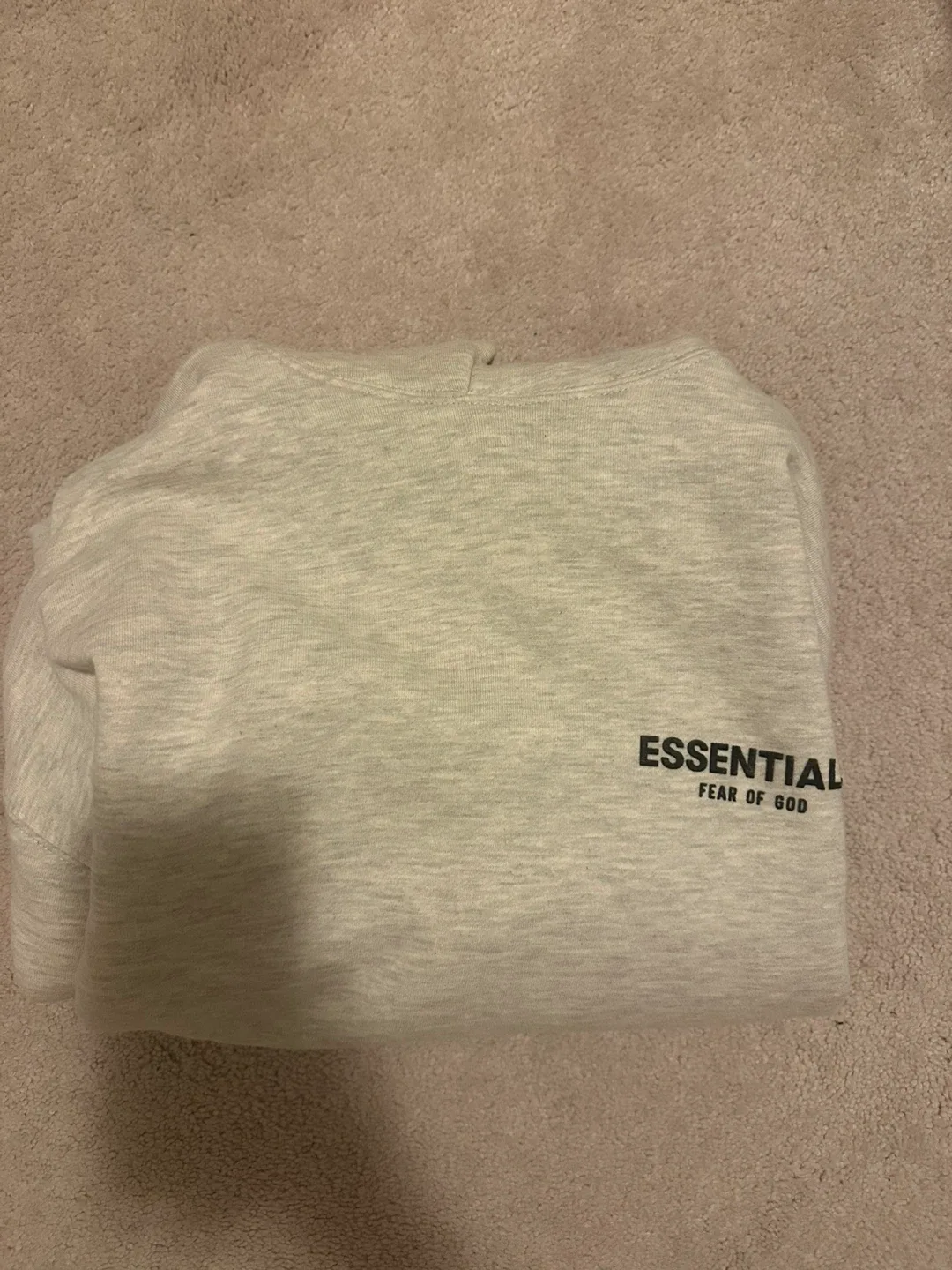 Essentials Fear of God light oatmeal Hoodie image indicator(3)