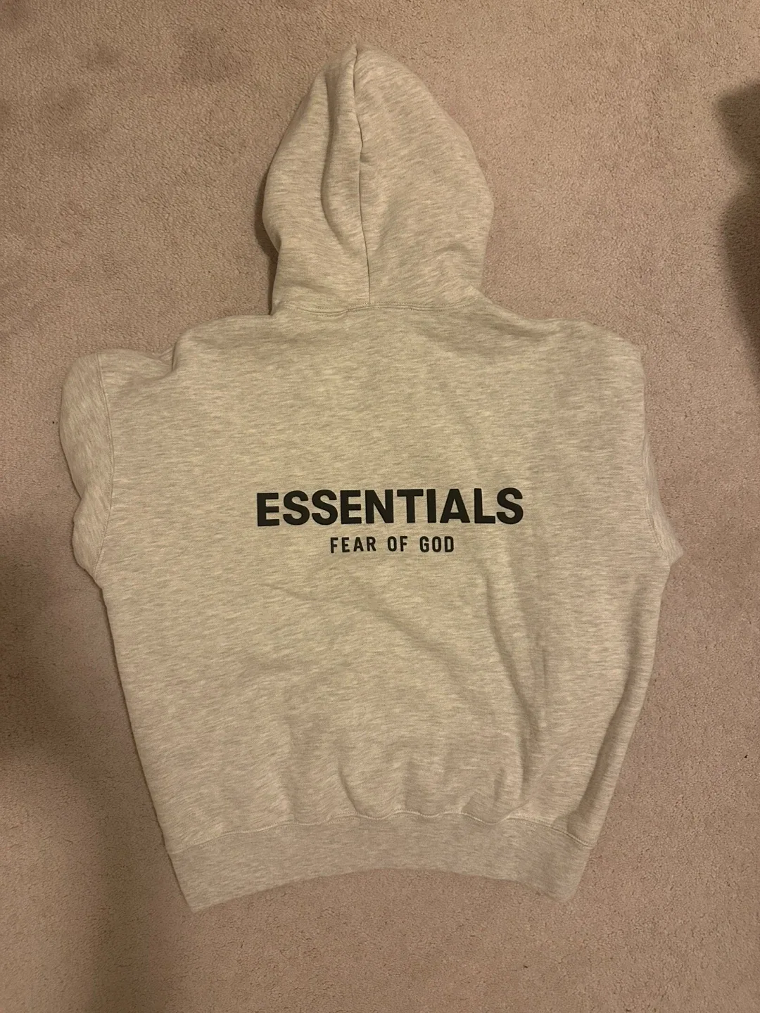 Essentials Fear of God light oatmeal Hoodie image indicator(4)