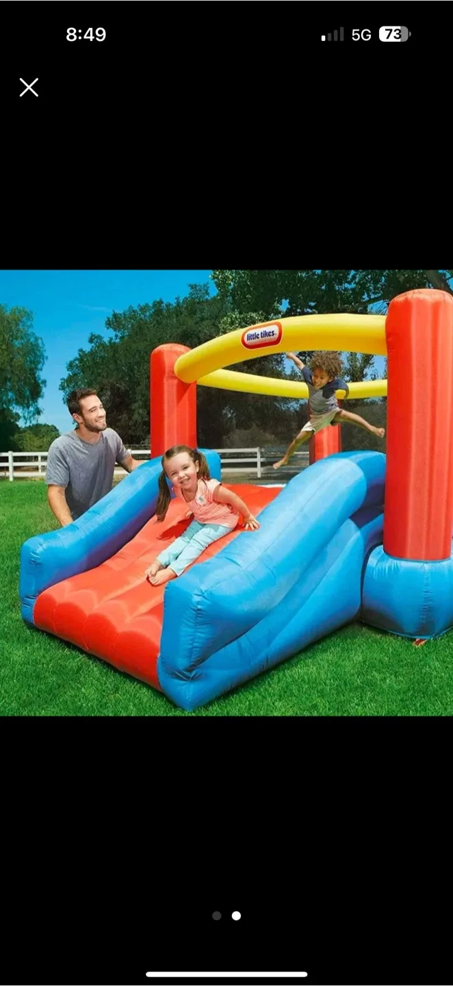 Little Tikes Inflatable Jump 'n Slide Bouncer image indicator(2)
