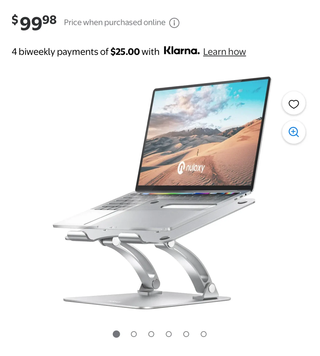 Nulaxy Laptop Stand Foldable Ergonomic Black