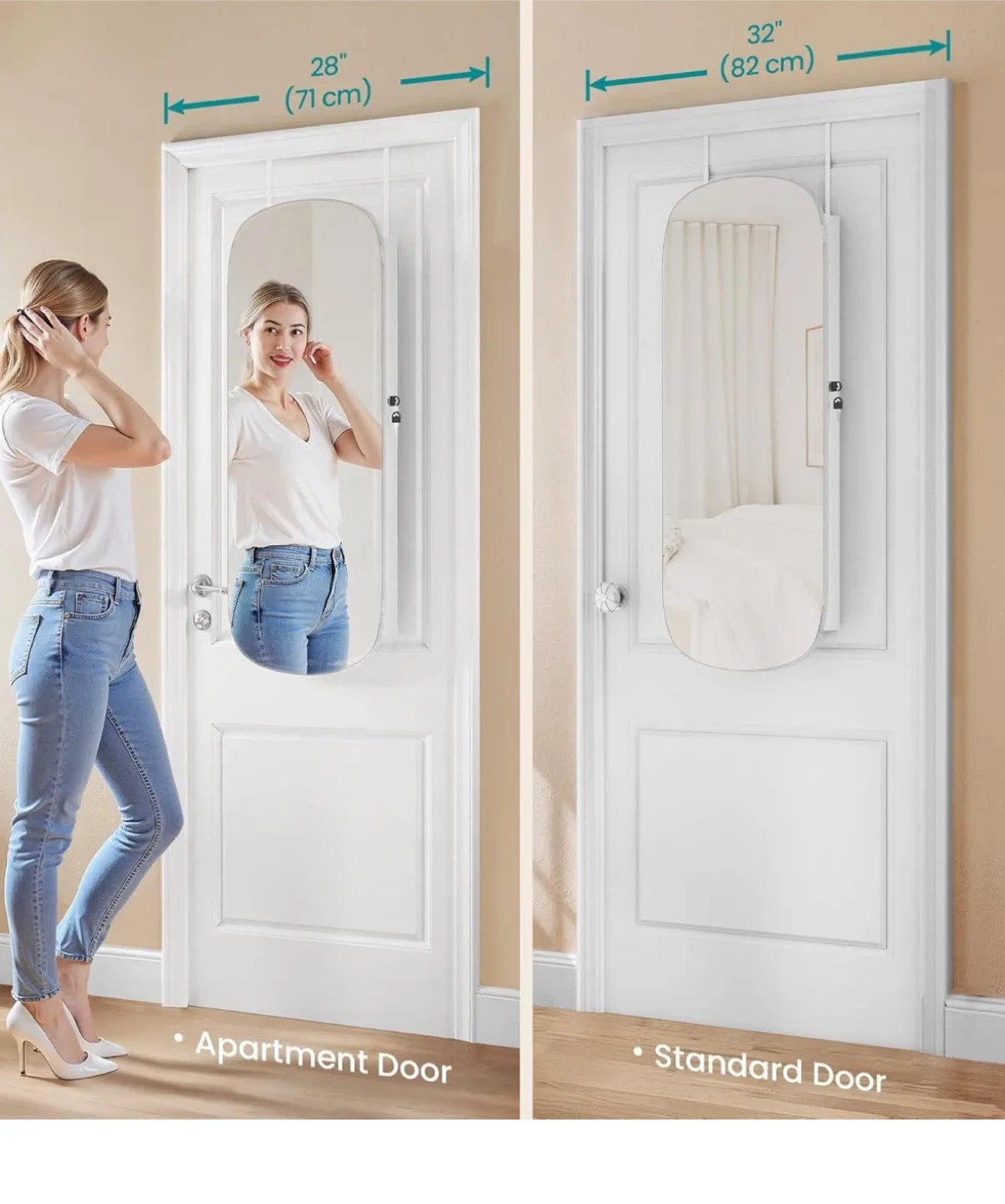 Jewelry Cabinet Storage with Mirror - White image indicator(7)