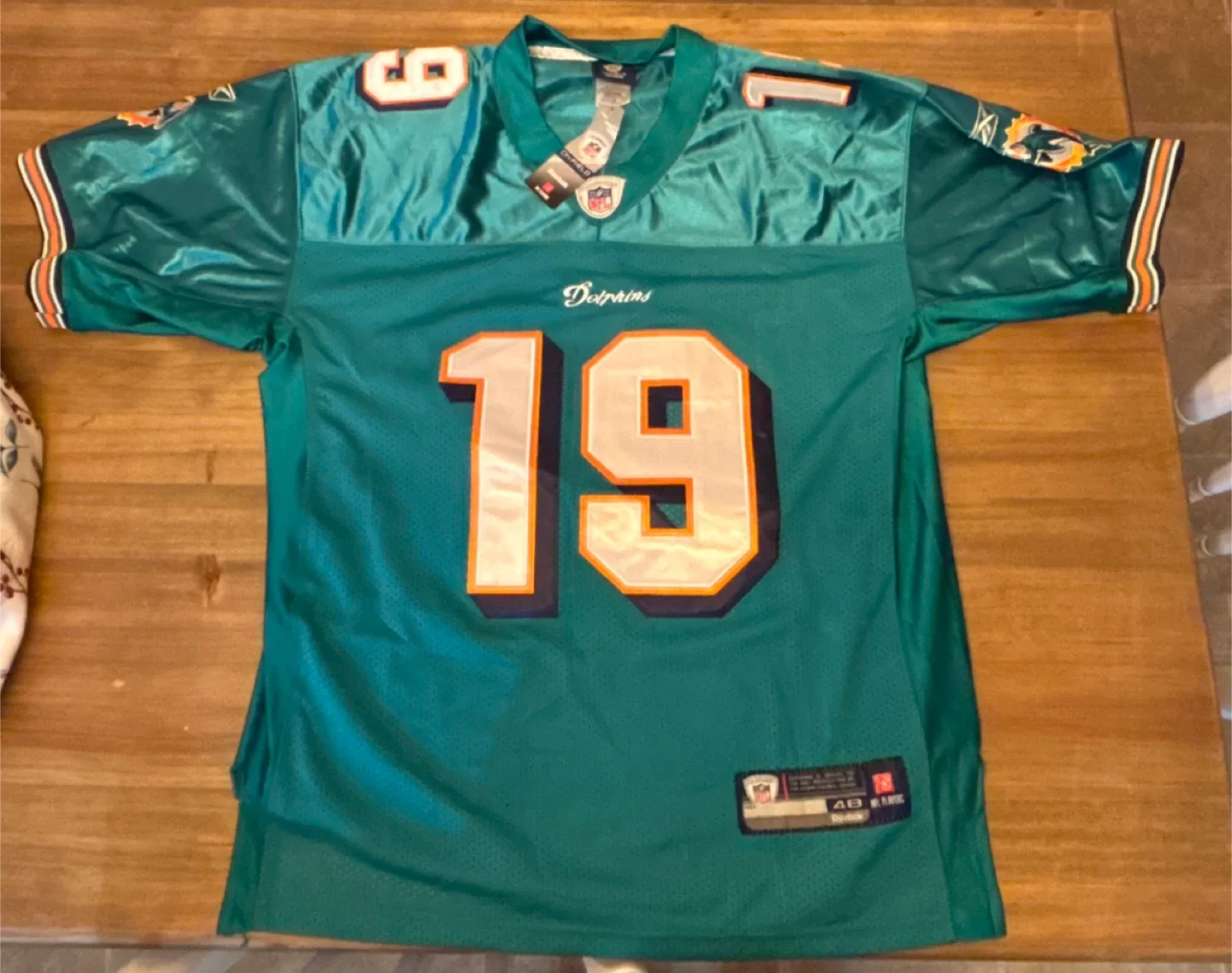 Reebok Miami Dolphins Marshall #19 Jersey Size 48