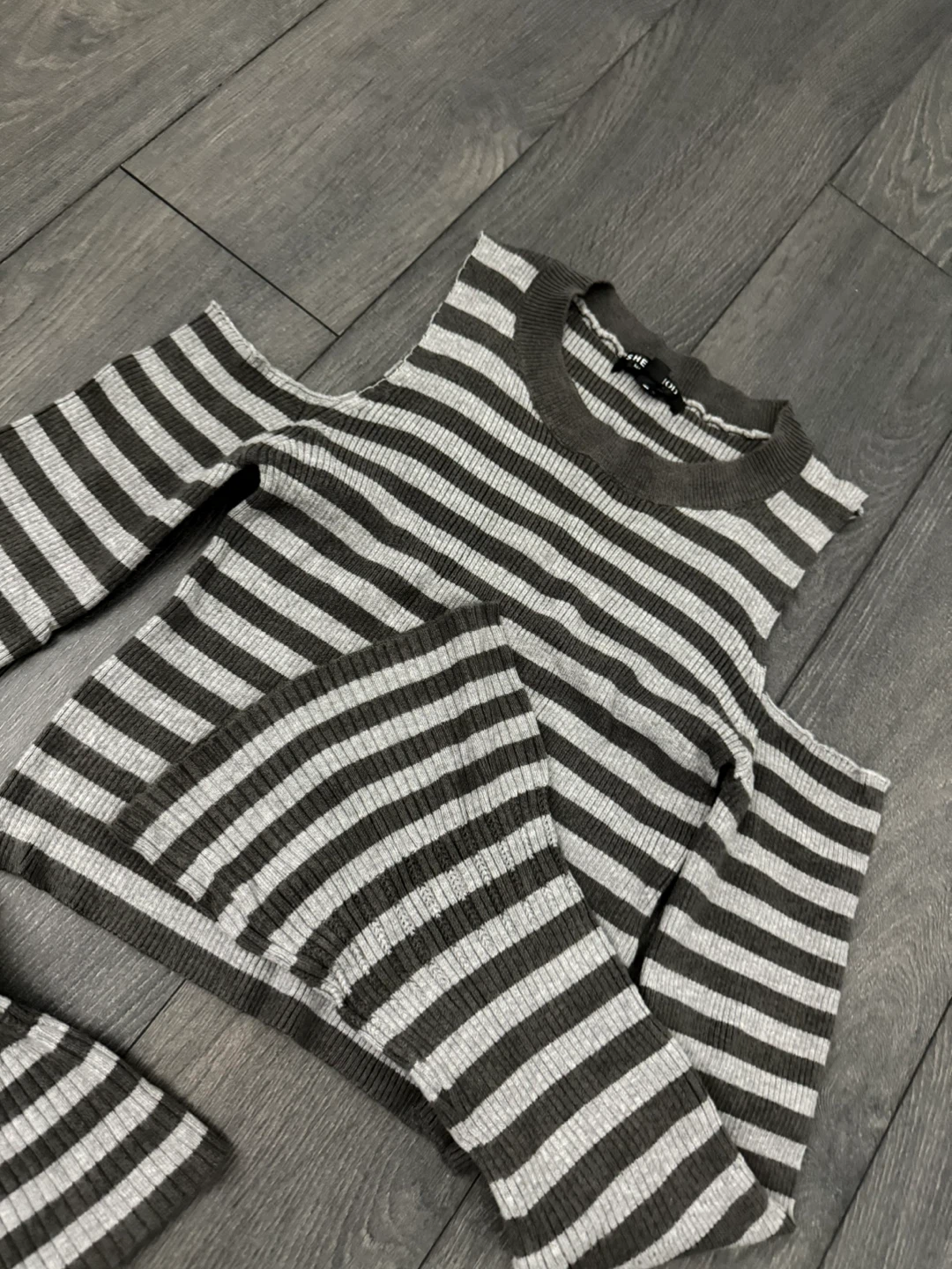 SHEIN Striped Cold Shoulder Top - Size Medium to large