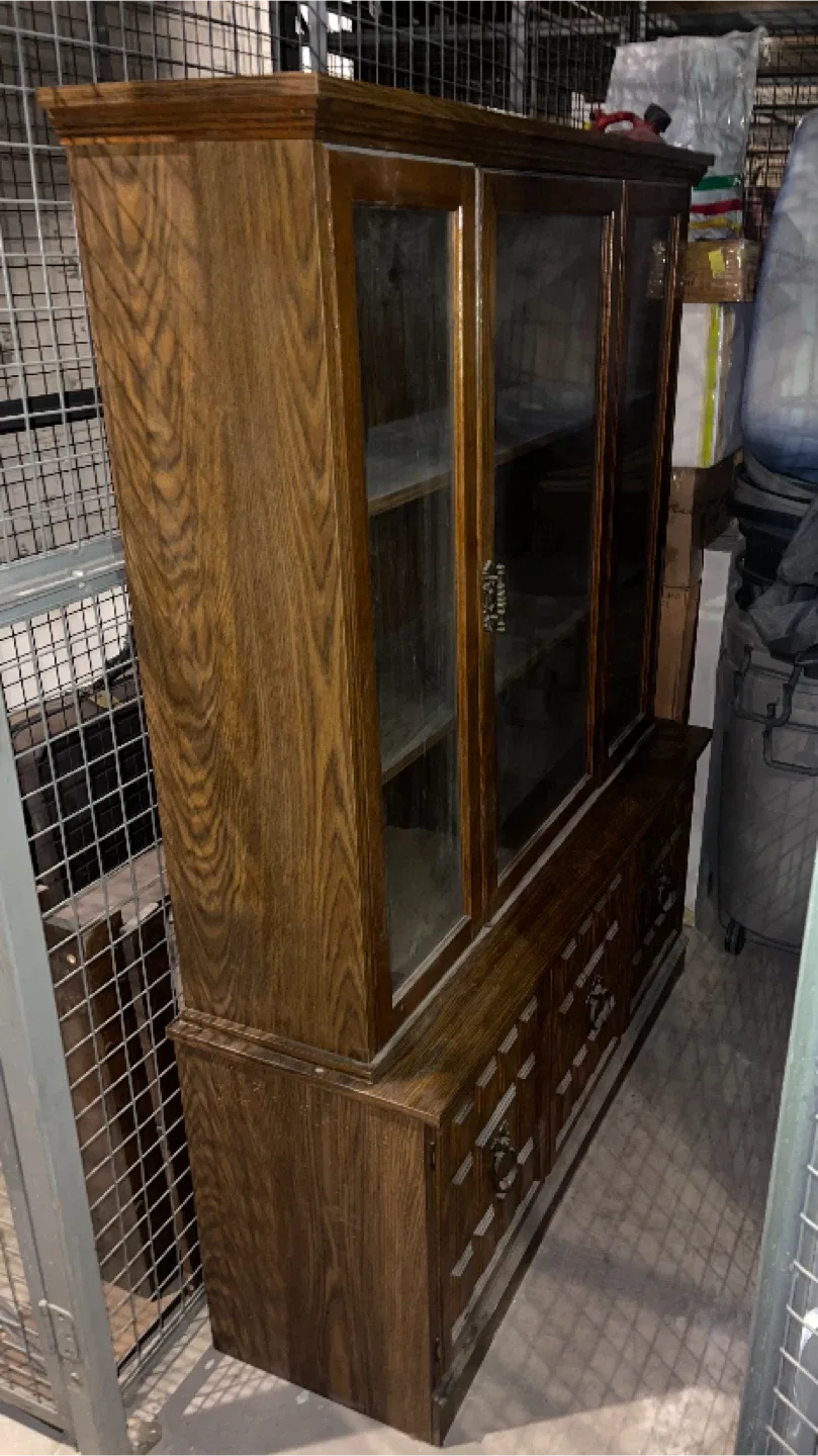 Dark Wood China Cabinet