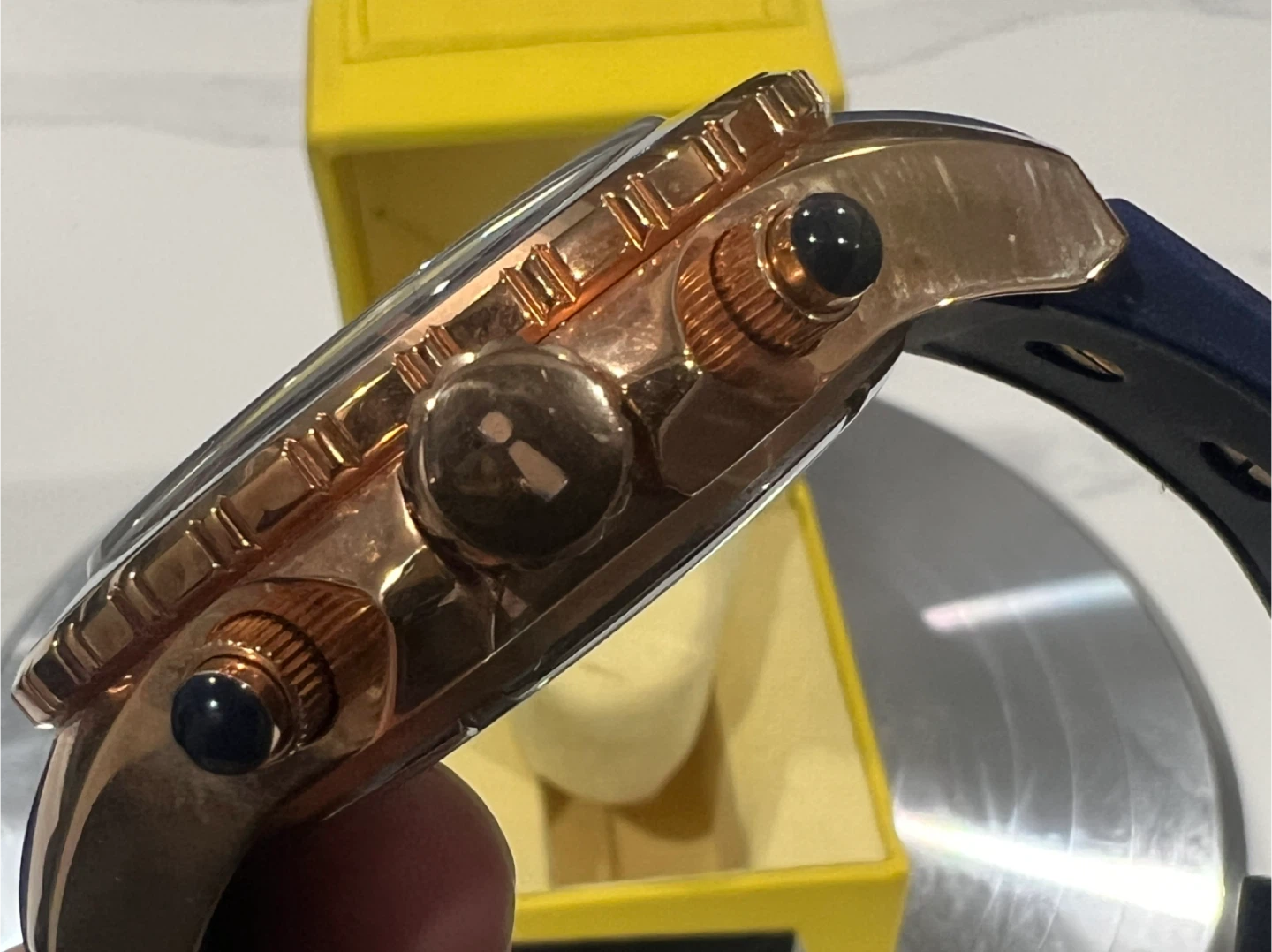 Kyboe Giant 55 Rose Gold/Navy Watch - photo 4