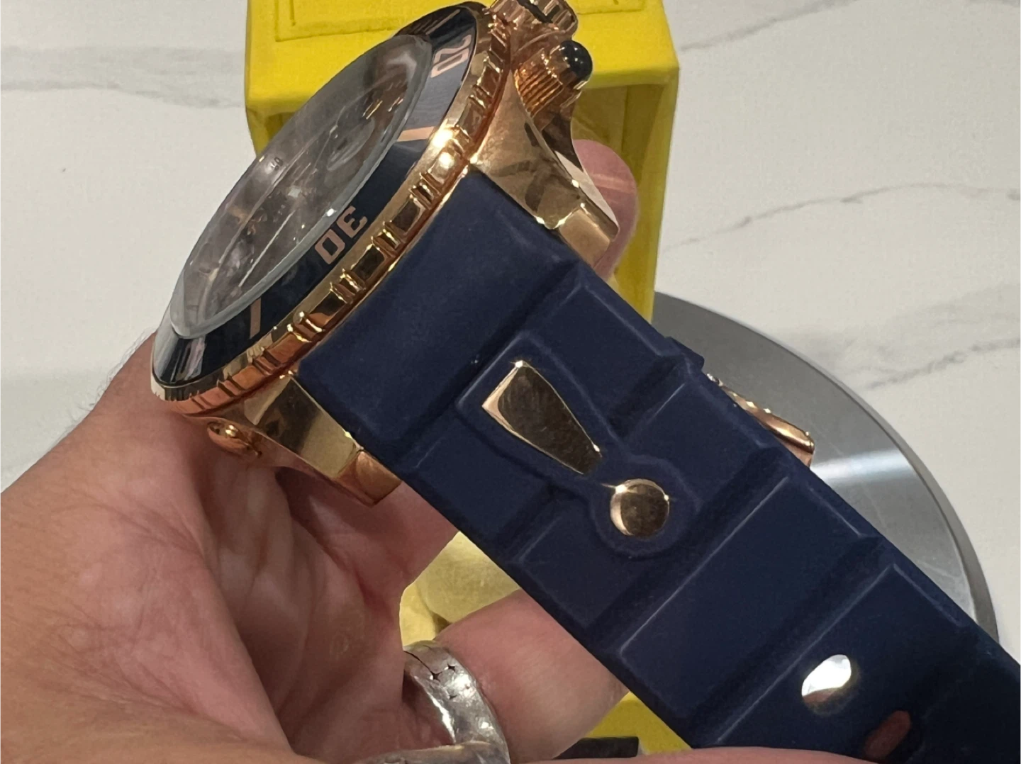 Kyboe Giant 55 Rose Gold/Navy Watch - photo 2