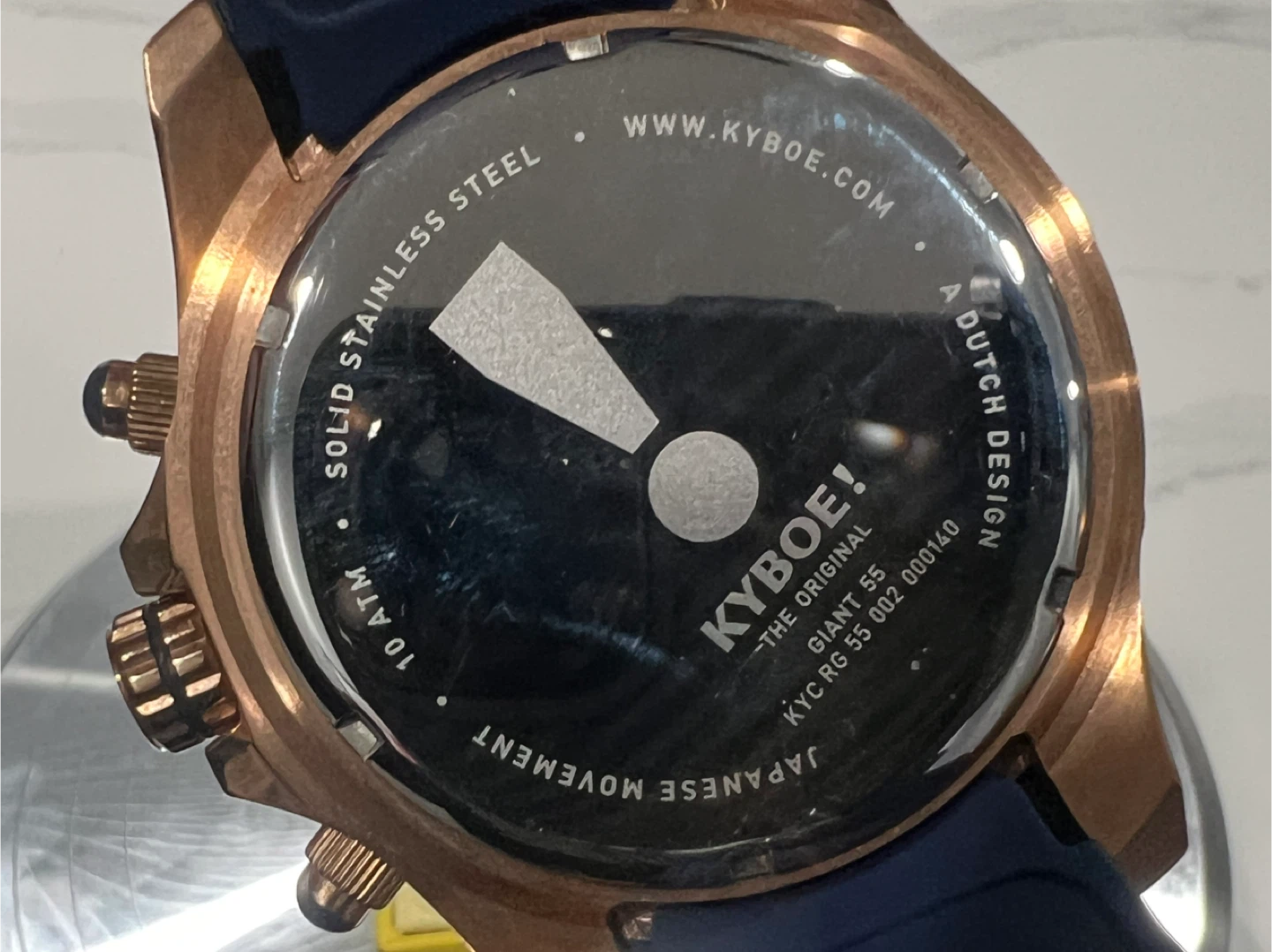 Kyboe Giant 55 Rose Gold/Navy Watch - photo 5