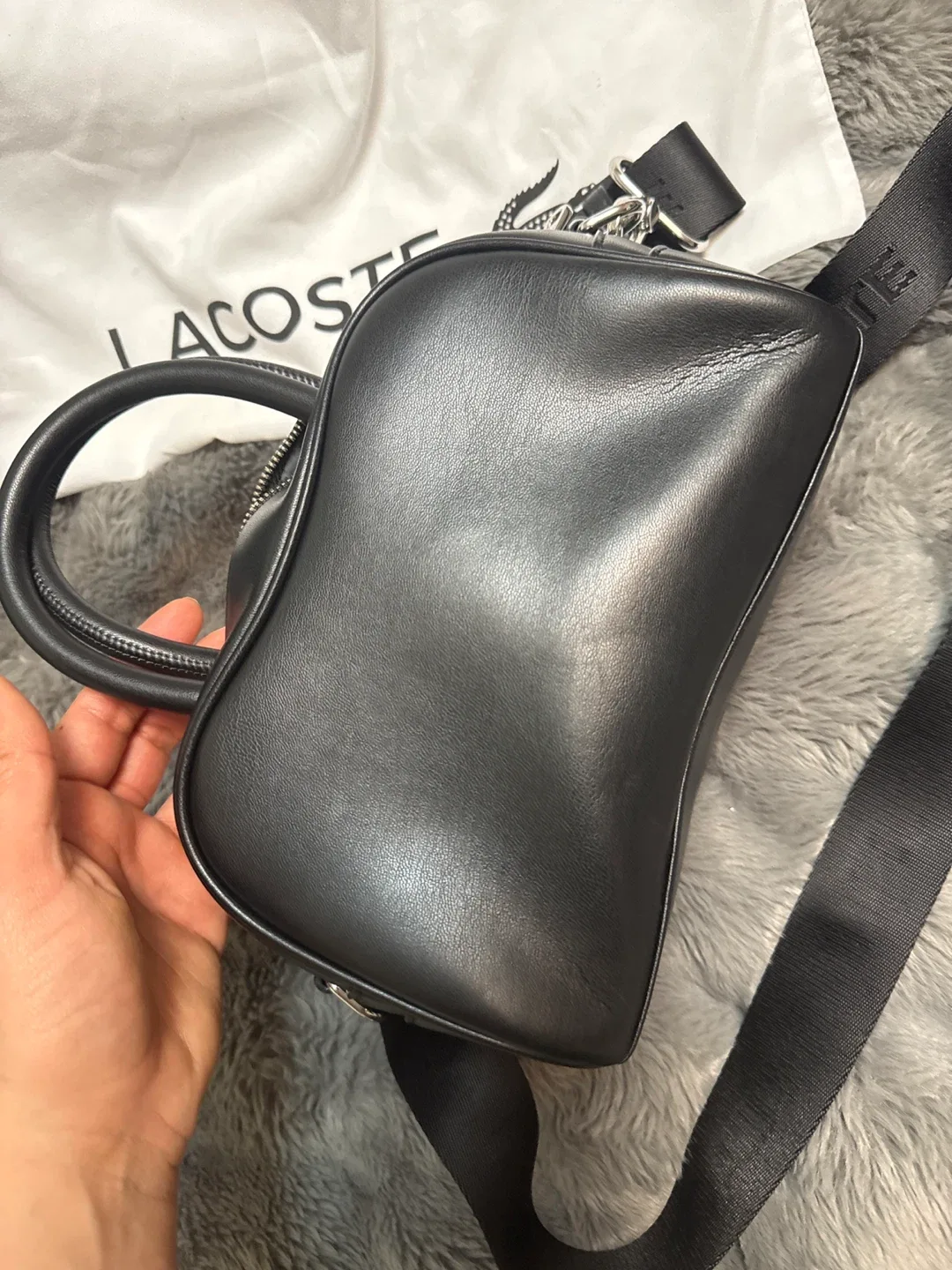 Lacoste Black Leather Handbag image indicator(3)