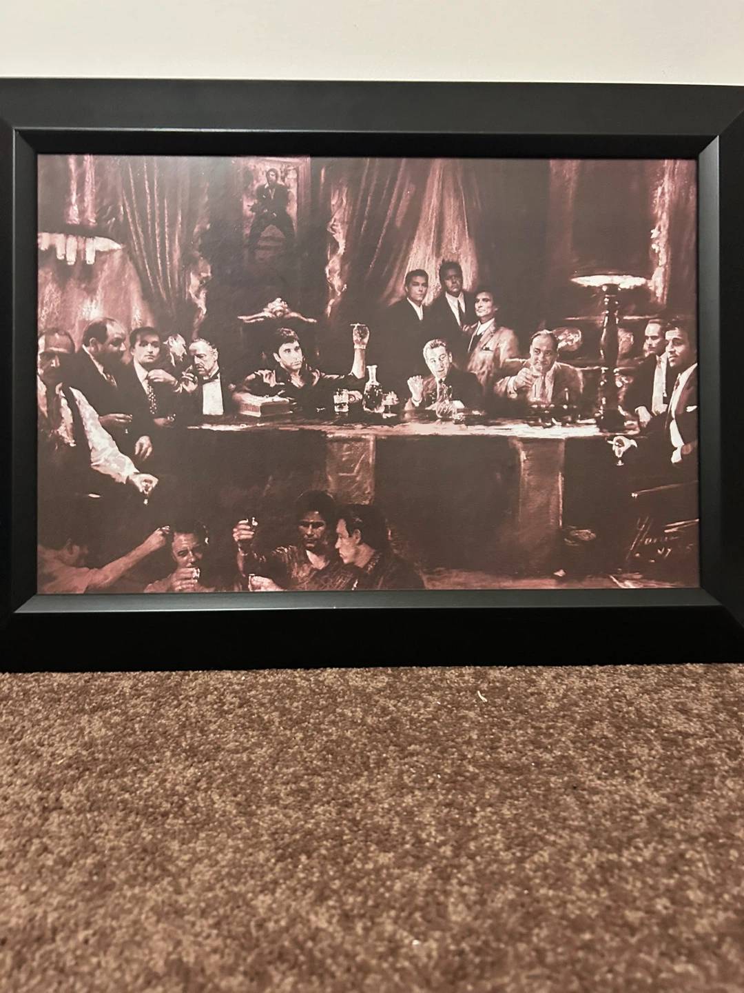 Framed famous Movie villains Print