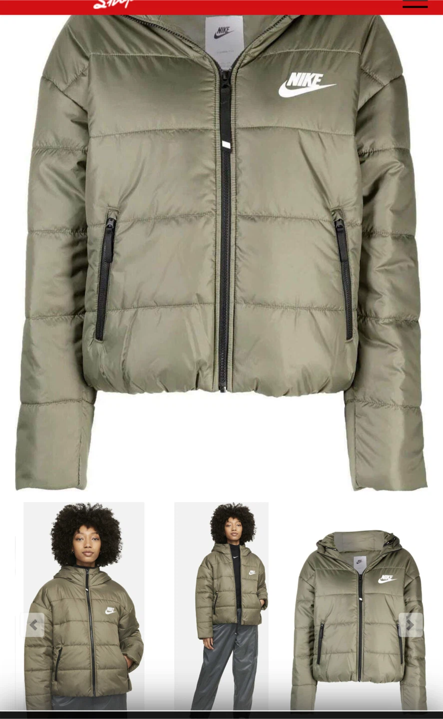 Size L Nike Puffer Jacket Olive Green - photo 4