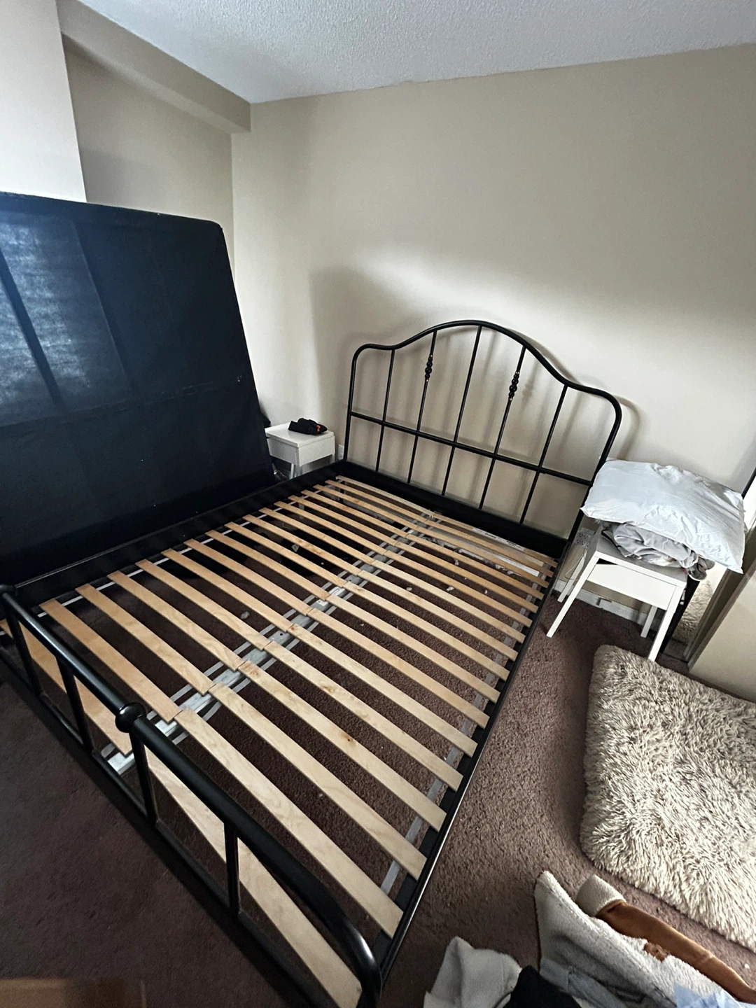 Black Metal Queen Bed Frame