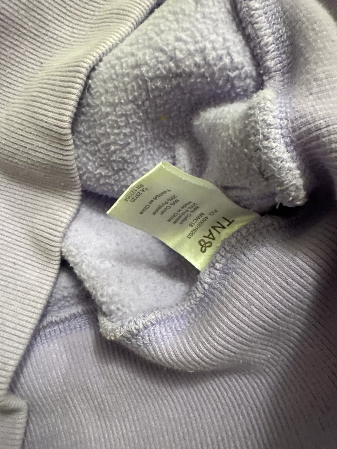 TNA Lilac Full Zip Hoodie - Size Large image indicator(4)