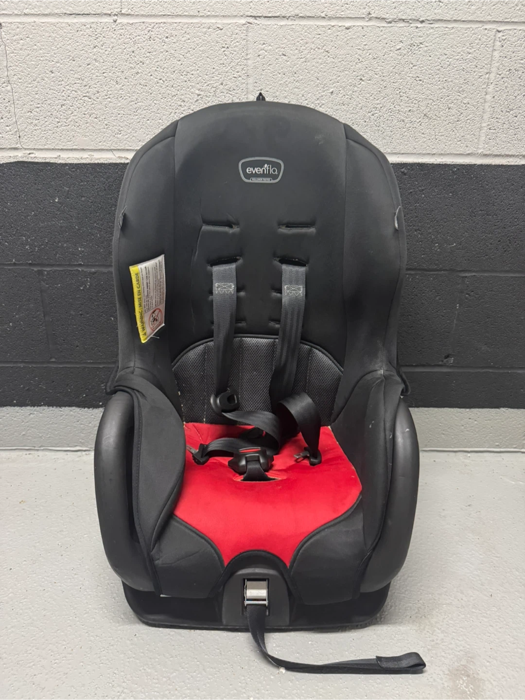 Evenflo Car Seat - Black & Red