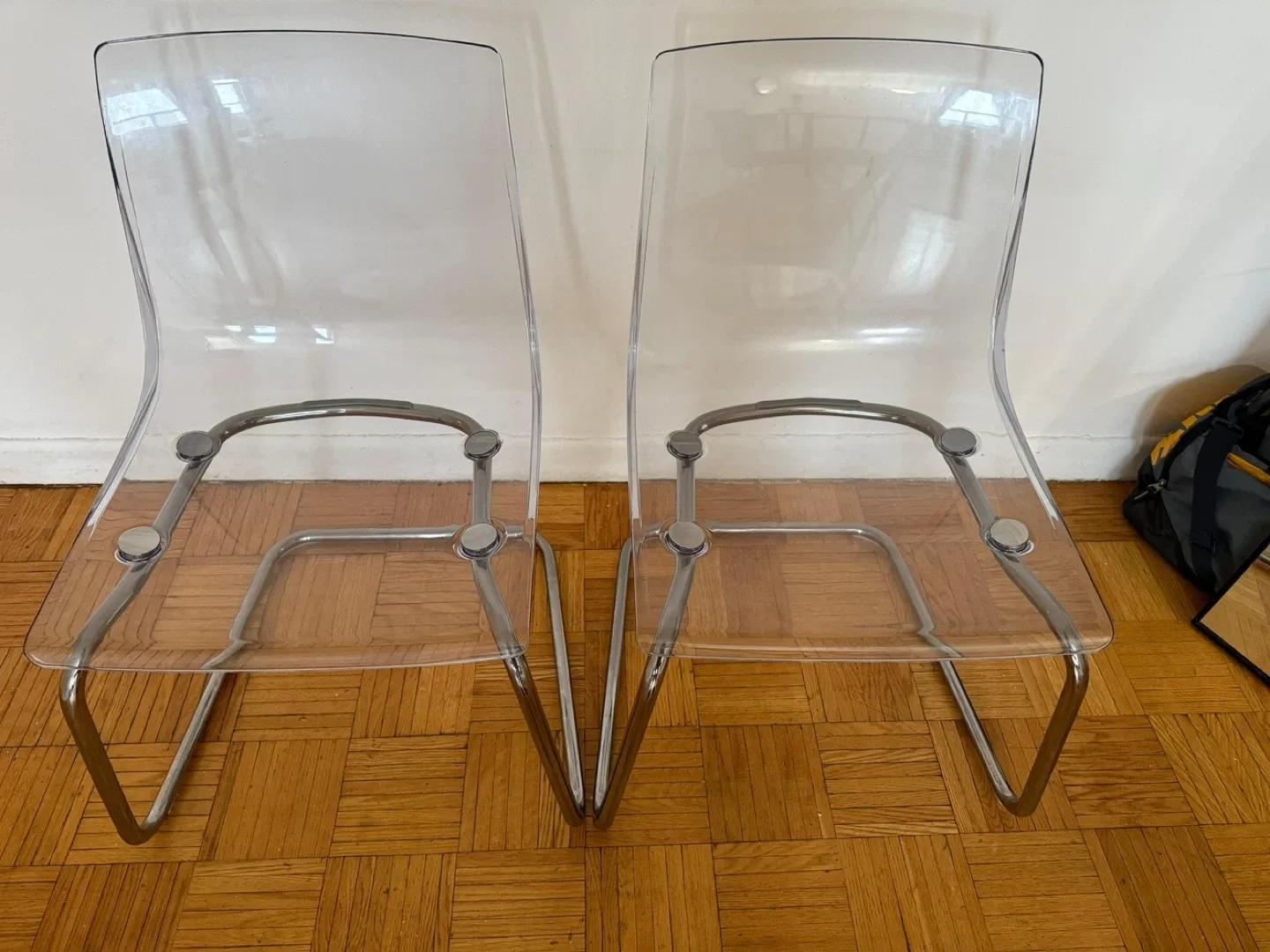 IKEA Tobias Chair - Transparent/Chrome Plated