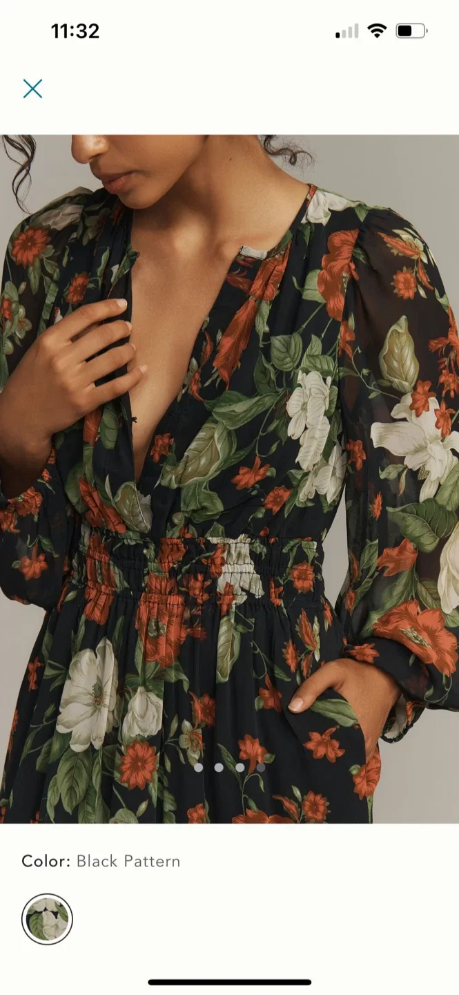 BNWT Anthropologie Somerset Dress XXS image indicator(4)