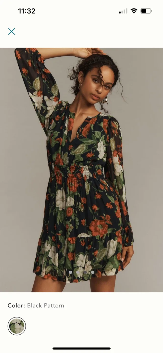 BNWT Anthropologie Somerset Dress XXS image indicator(3)