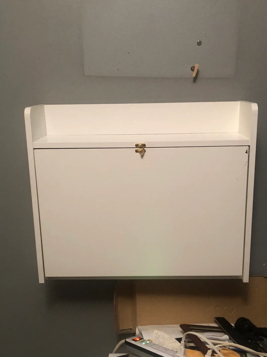 White Wall Mounted Folding Desk image indicator(4)