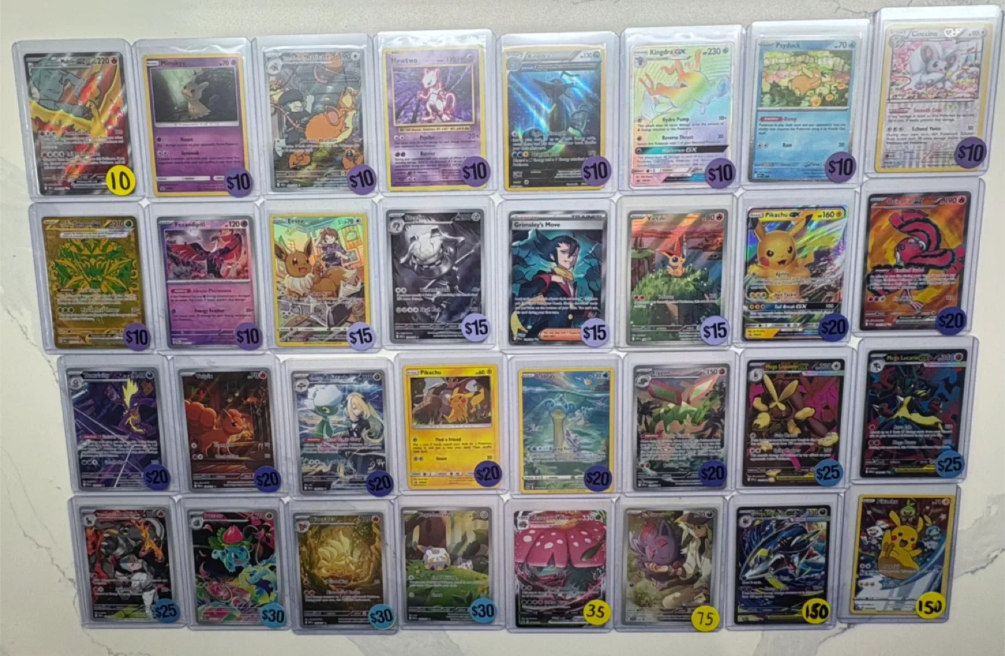 POKEMON CARD SINGLES - PRICES IN PICTURES. NM/M. UPDATED NOV