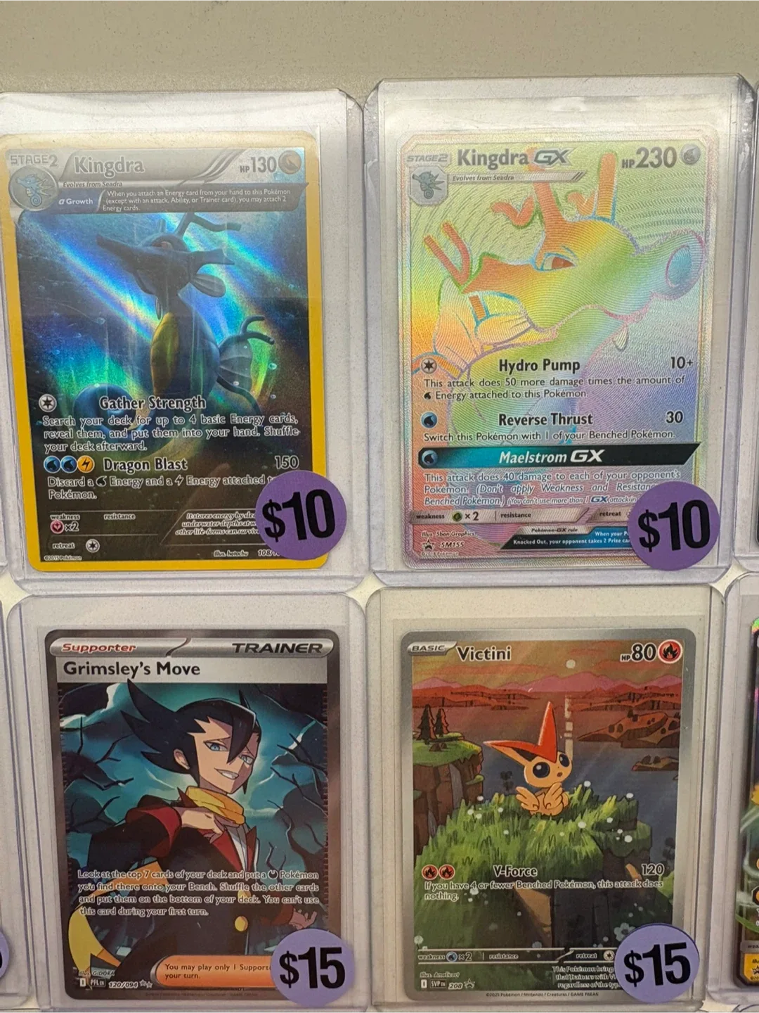 POKEMON CARD SINGLES - PRICES IN PICTURES. NM/M. UPDATED NOV image indicator(8)