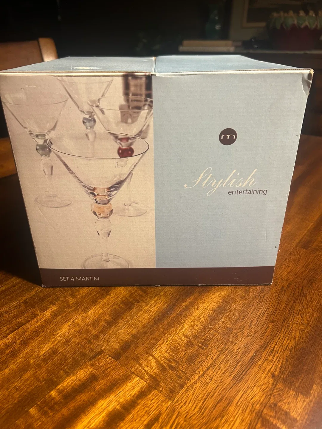 Muti Coloured Ball Martini Glasses - Set of 4 in Box image indicator(7)