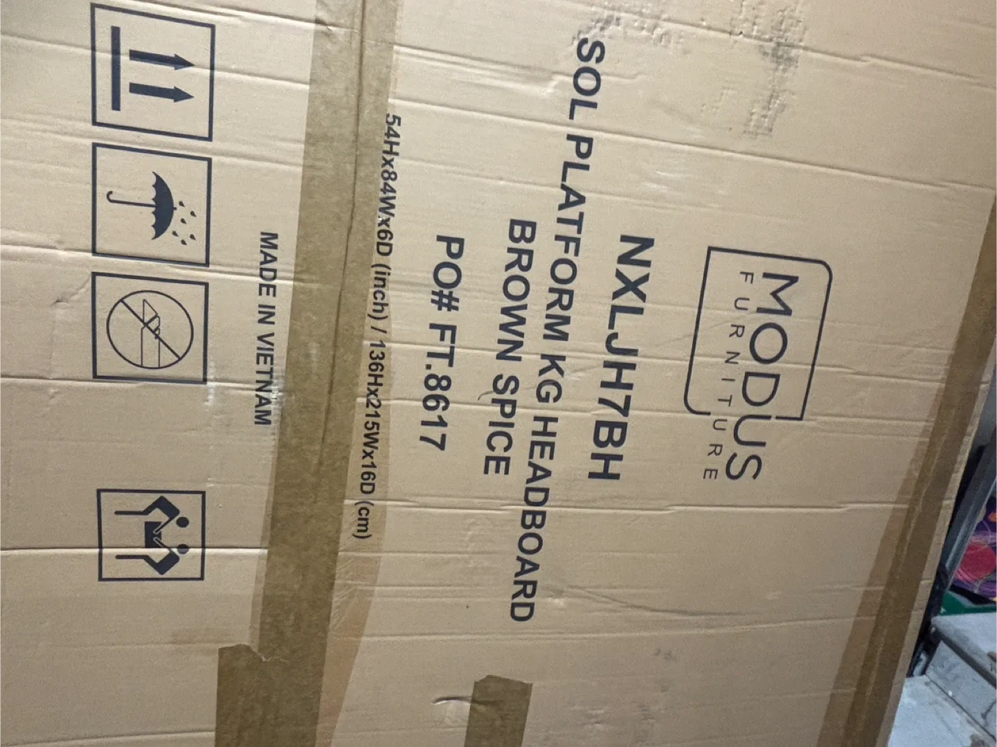 Sol Platform KING Headboard - Brown Spice image indicator(3)