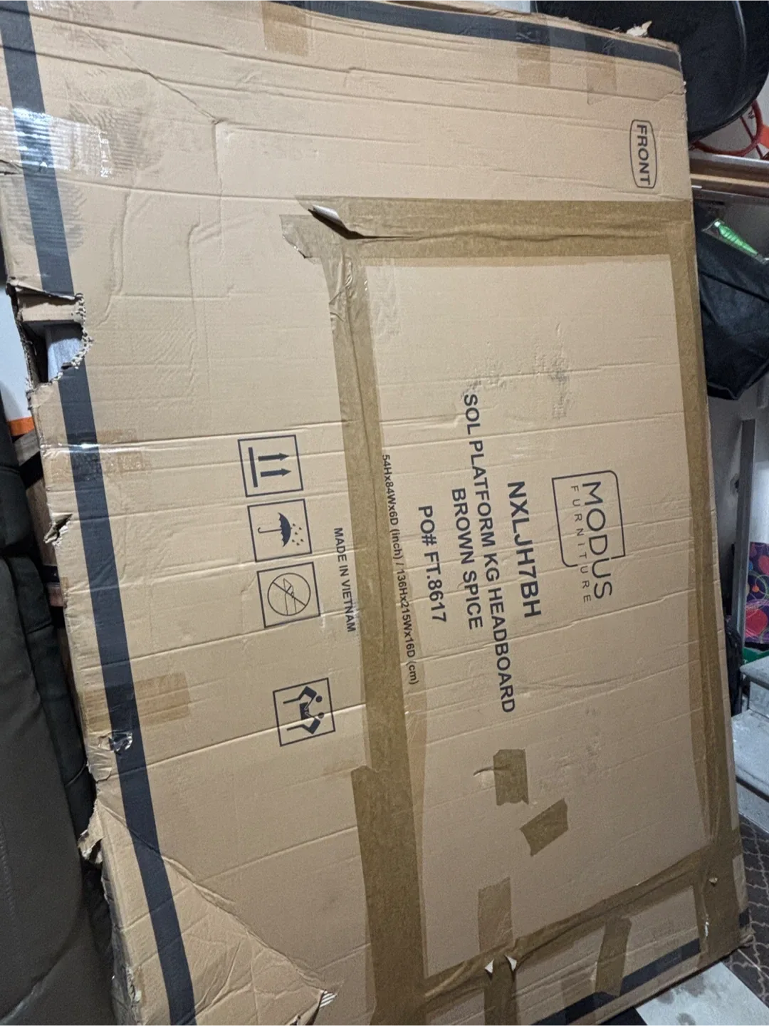 Sol Platform KING Headboard - Brown Spice image indicator(4)