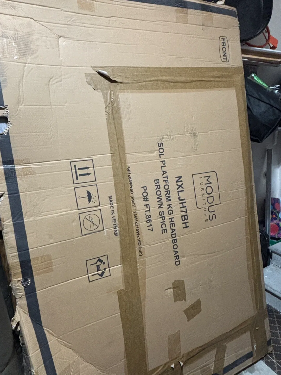 Sol Platform KING Headboard - Brown Spice image indicator(5)