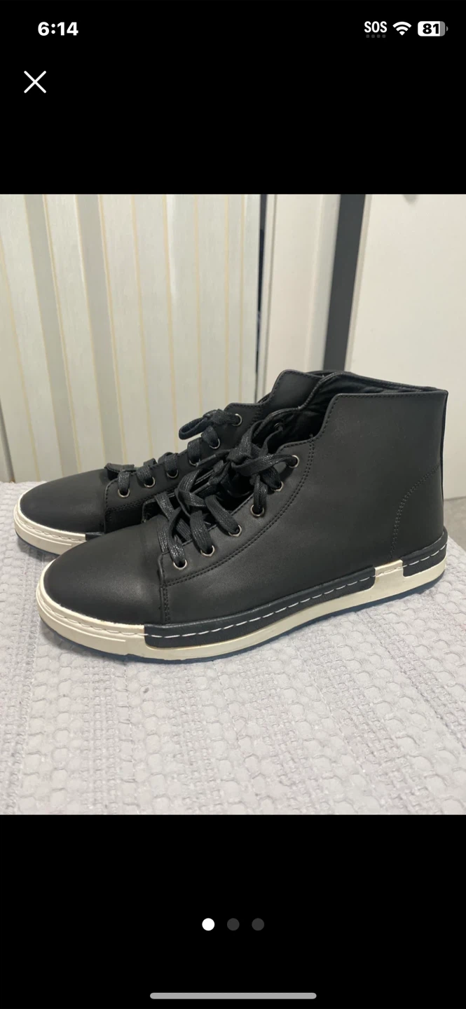 MilanOS Osmond Black High Top Sneakers - Size 7
