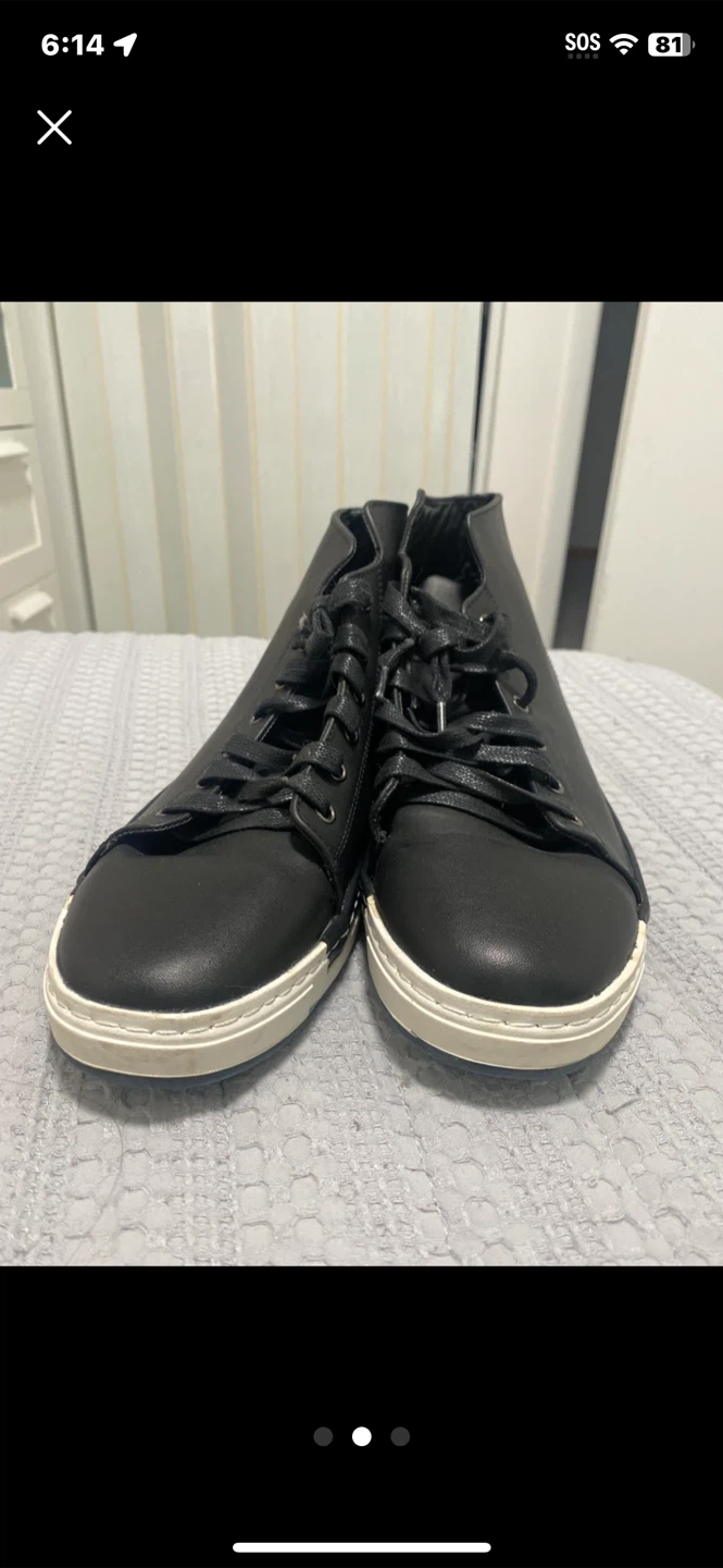 MilanOS Osmond Black High Top Sneakers - Size 7 - photo 5
