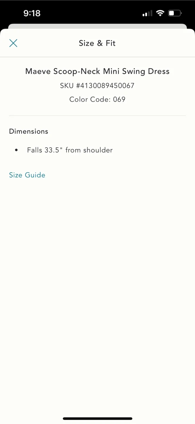 BNWT Anthropologie Mare Mare Mini Neck Swing Dress XS image indicator(8)