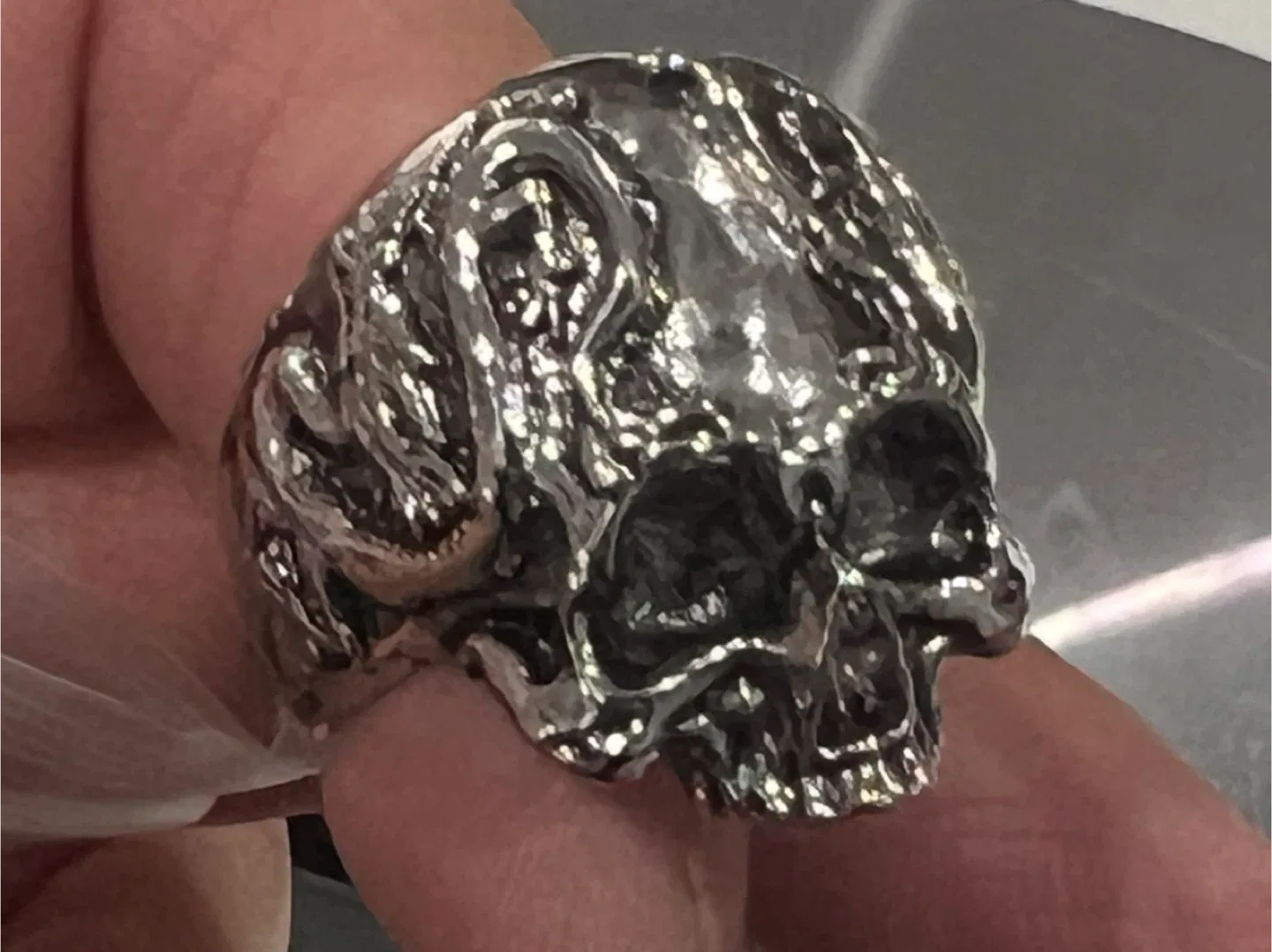 Skull Ring, Silver Color image indicator(2)
