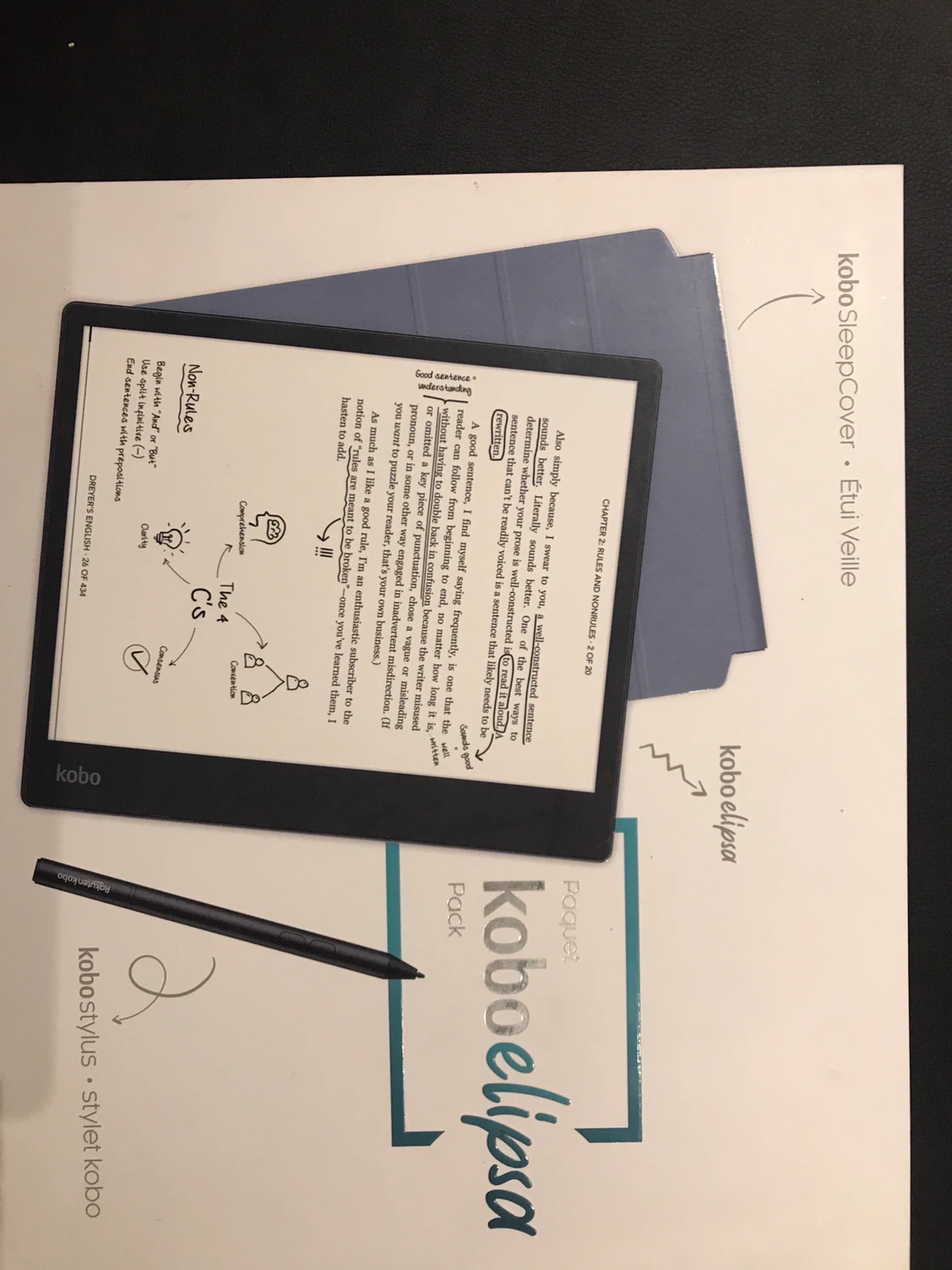 Kobo eReader Elipsa with Case a Stylus - photo 2