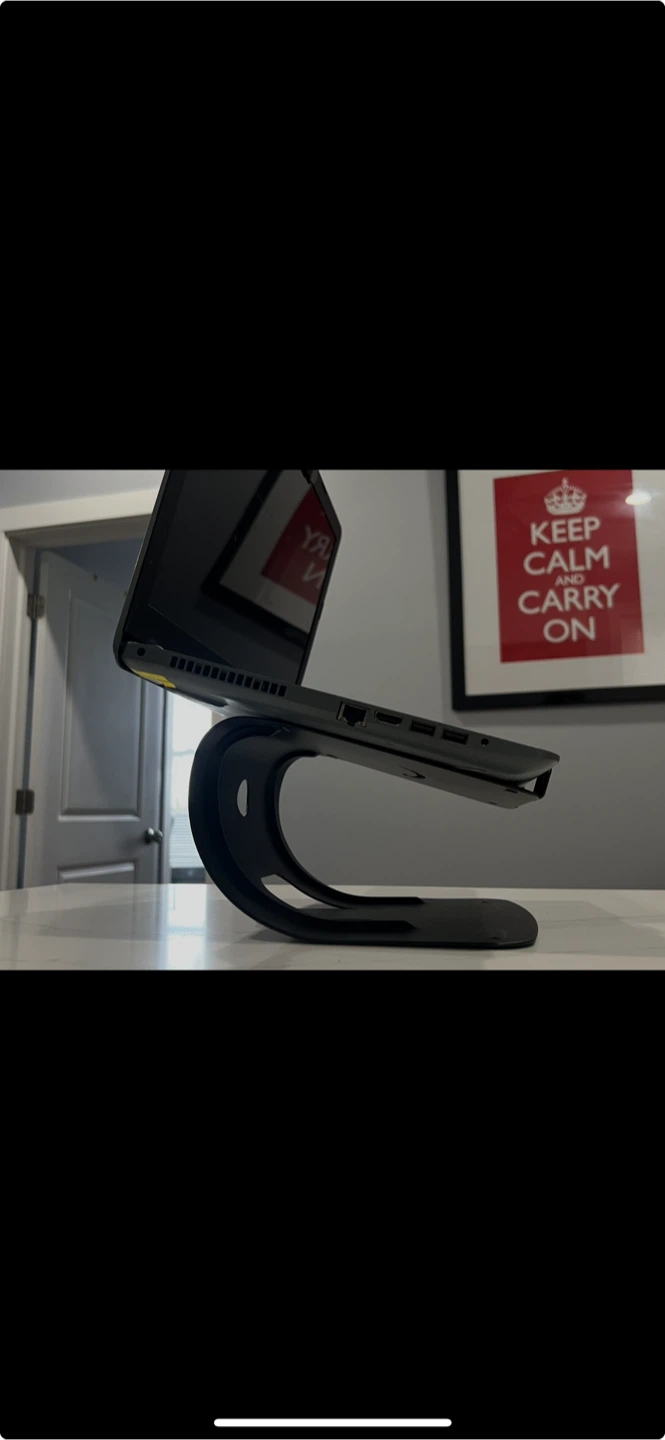 Amazon Basics Adjustable Laptop Stand - Black - photo 2