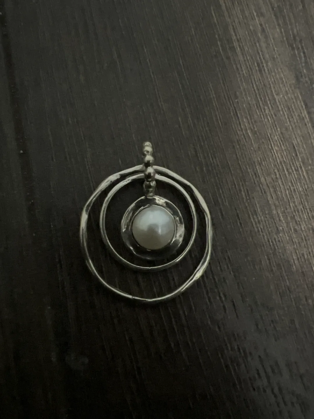 Silver Pendant with Pearl