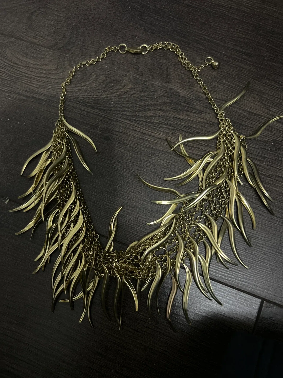 Gold Tone Statement Necklace