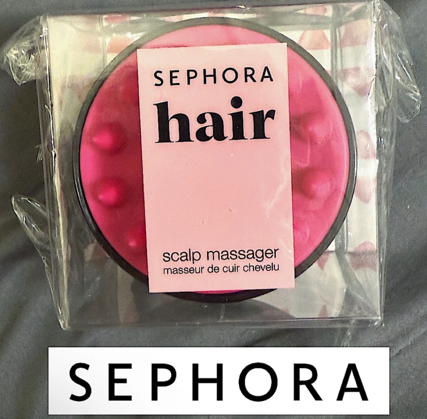 BNIB! Discontinued Sephora Scalp Massager Hot Pink