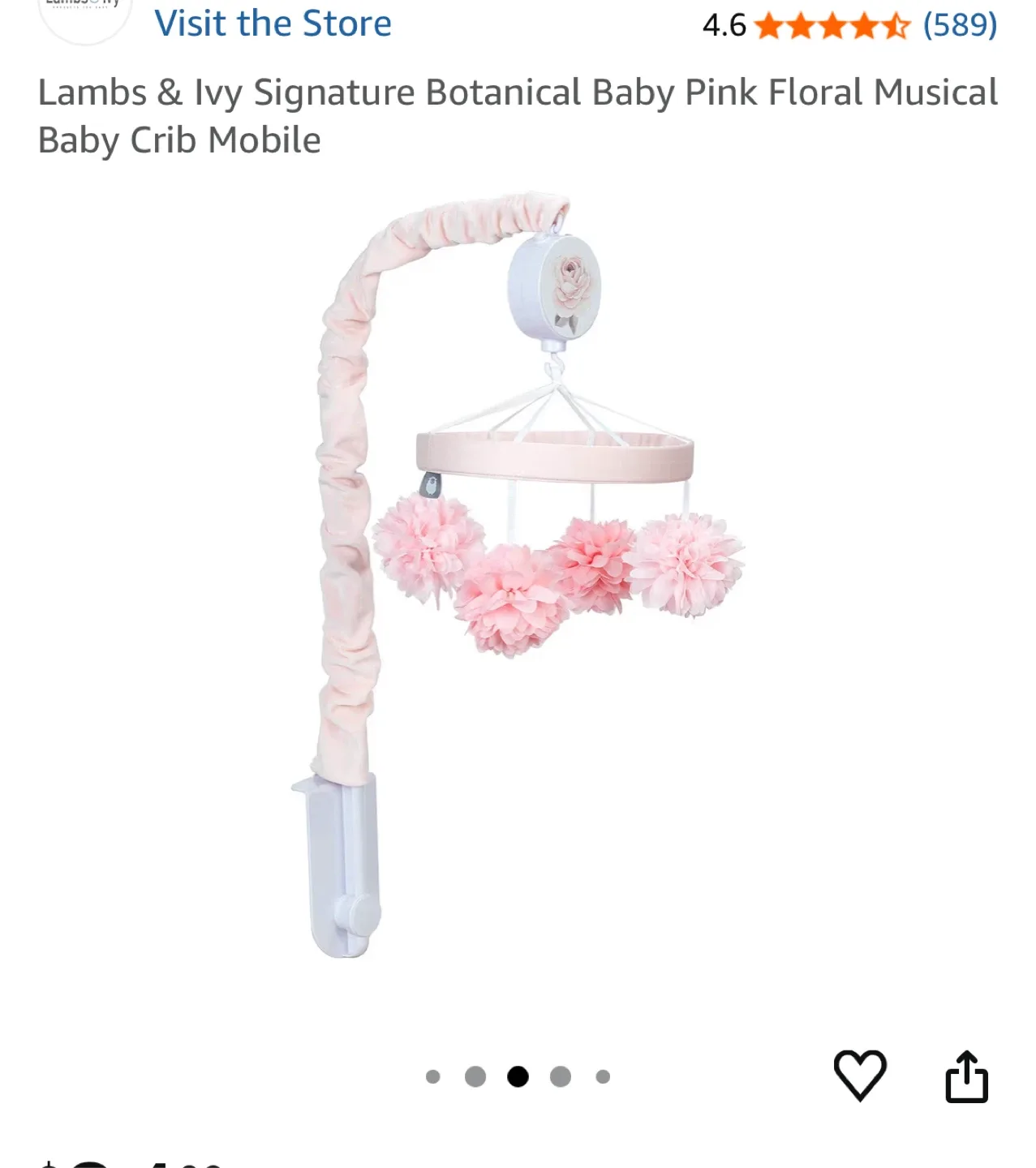Lambs & Ivy Signature Botanical Baby Crib Mobile image indicator(2)